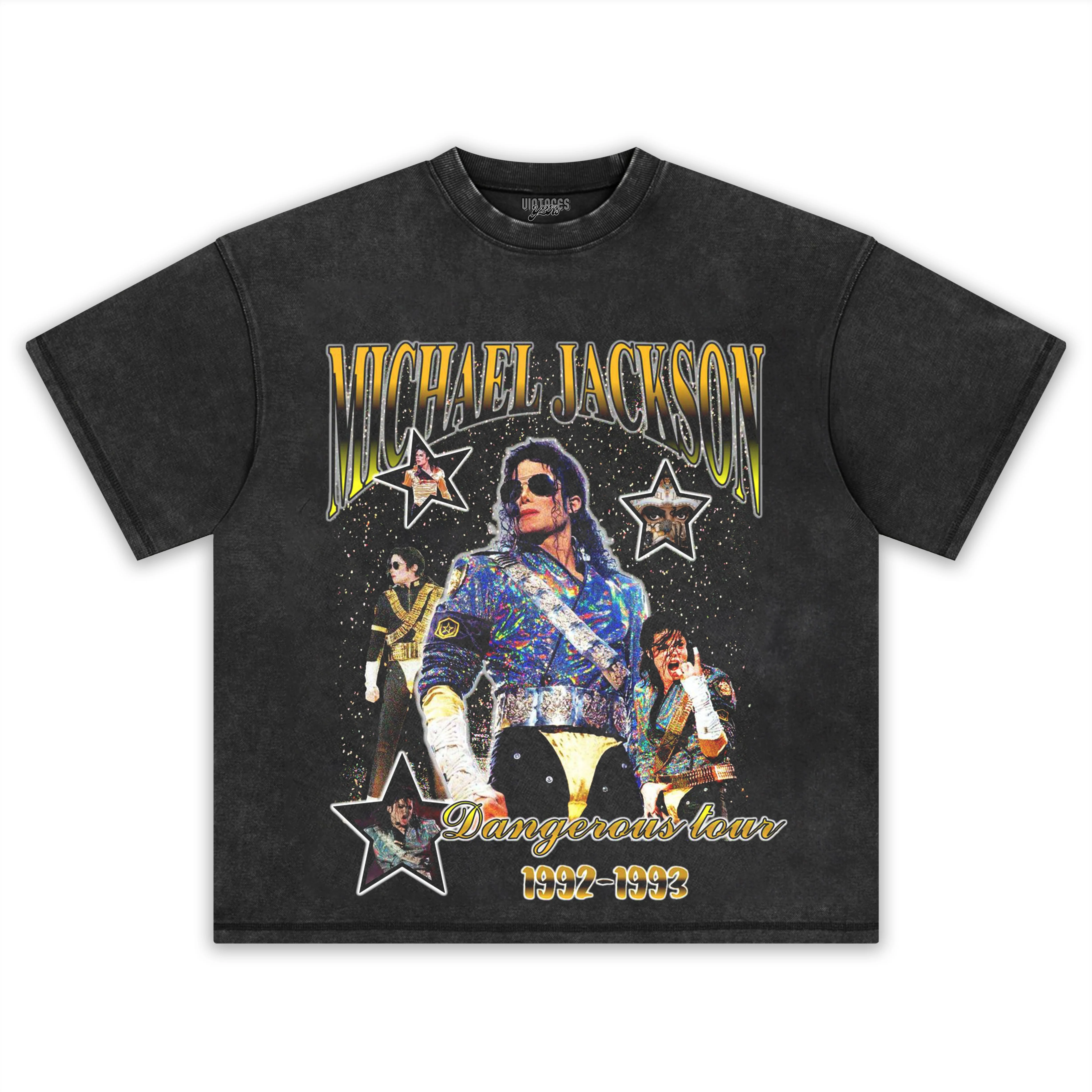 MICHAEL JACKSON DANGEROUS WORLD TOUR TEE & LS & HOODIE - Image 2