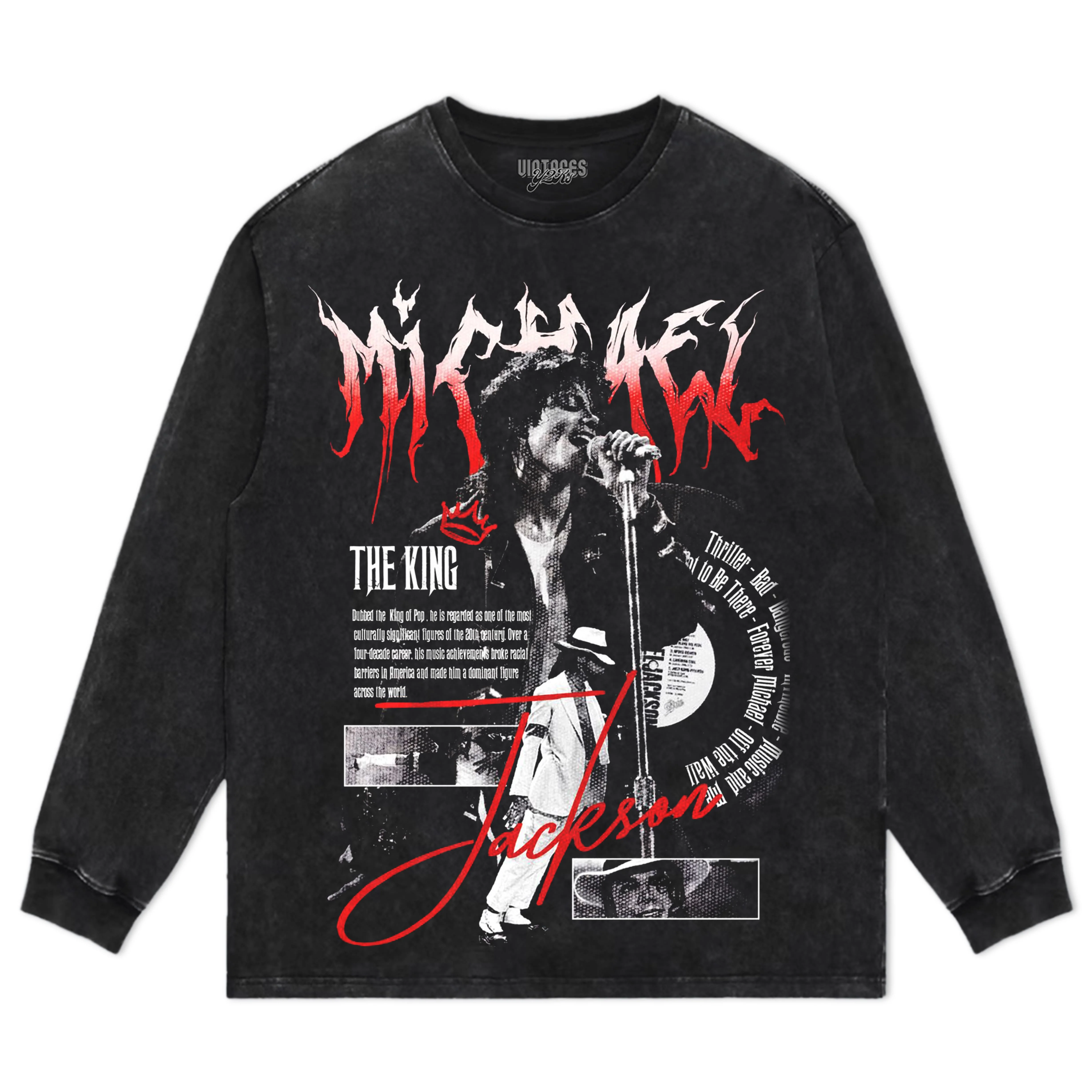 MICHAEL JACKSON KING OF POP MOONWALK V2 TEE & LS & HOODIE - Image 4