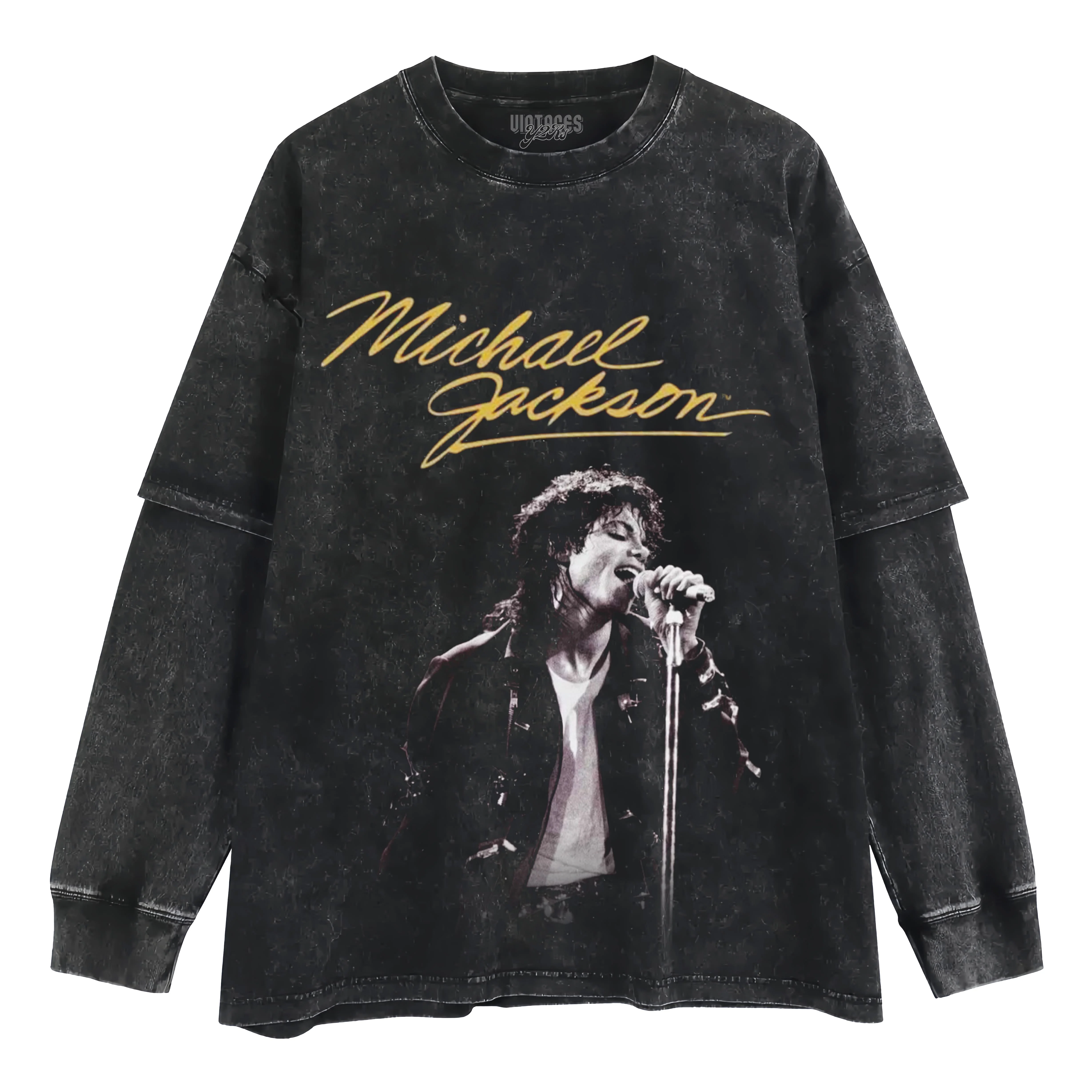 MICHAEL JACKSON KING OF POP V5 TANK TOP & TEE & LONG SLEEVE & LAYERED LS & HOODIE - Image 4