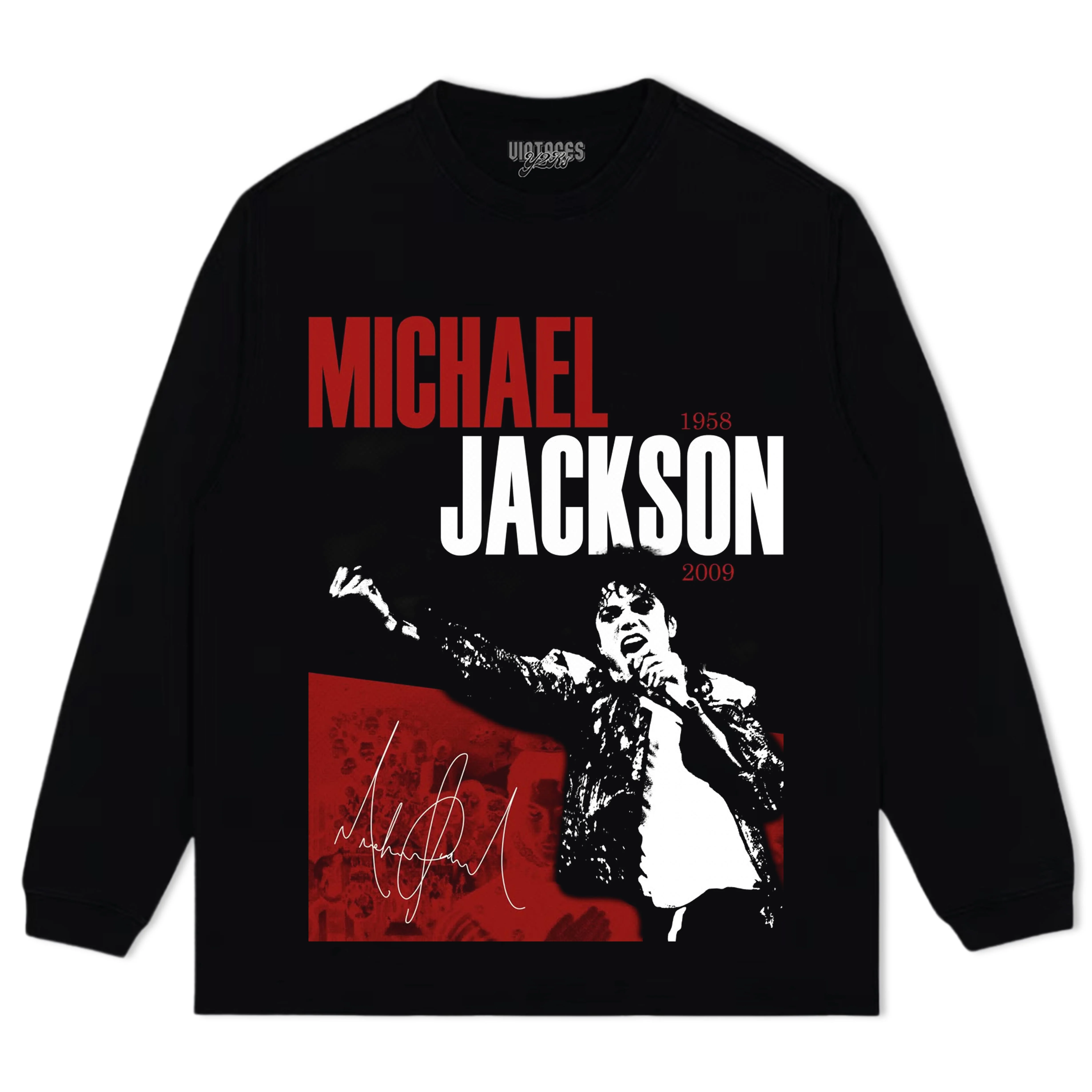 MICHAEL JACKSON SIGNATURE V4 TEE & LS & HOODIE - Image 3
