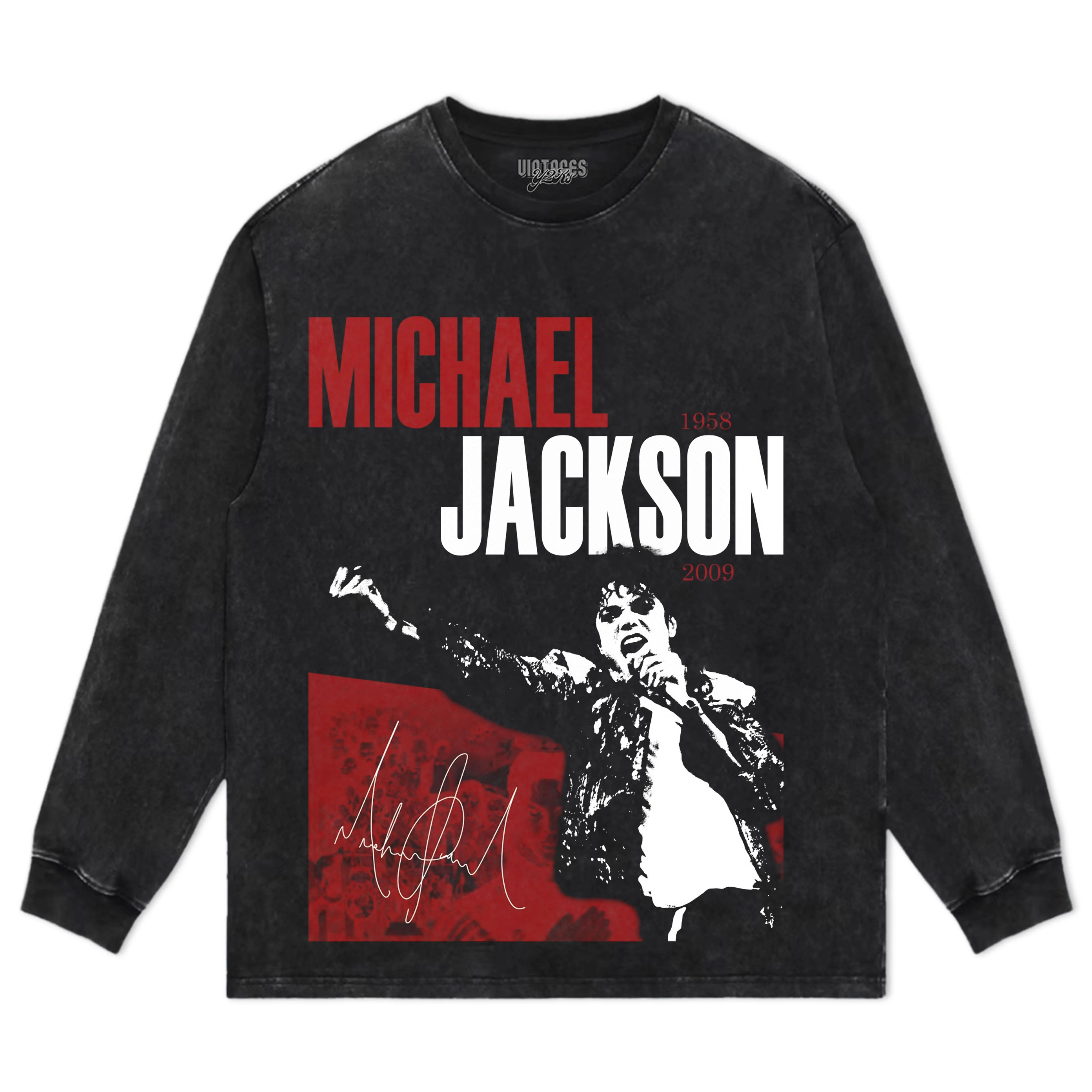 MICHAEL JACKSON SIGNATURE V4 TEE & LS & HOODIE - Image 4