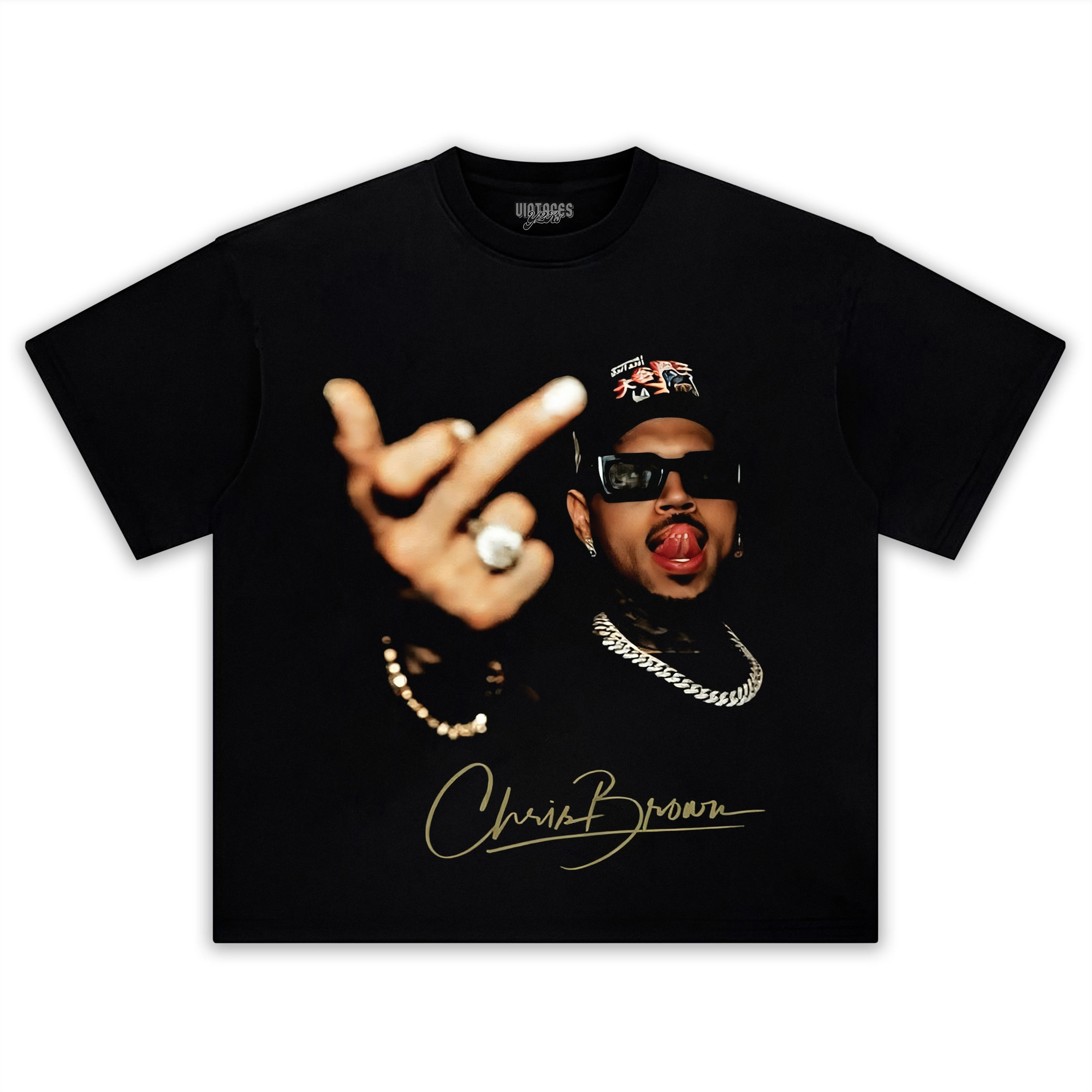 MIDDLE FINGER - CHRIS BROWN TEE & LS & HOODIE