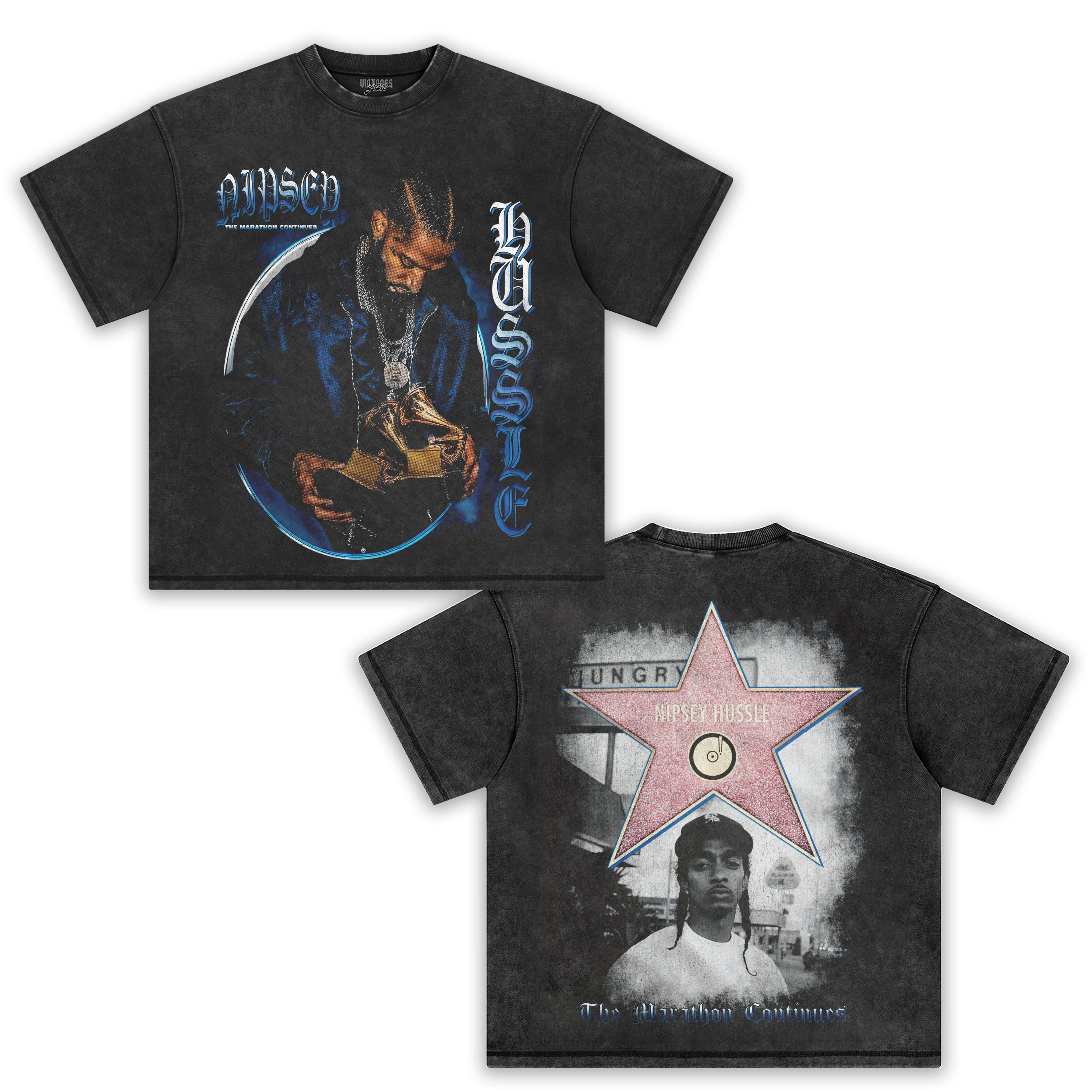 NIPSEY HUSSLE & THE MARATHON CONTINUES TEE - Image 2