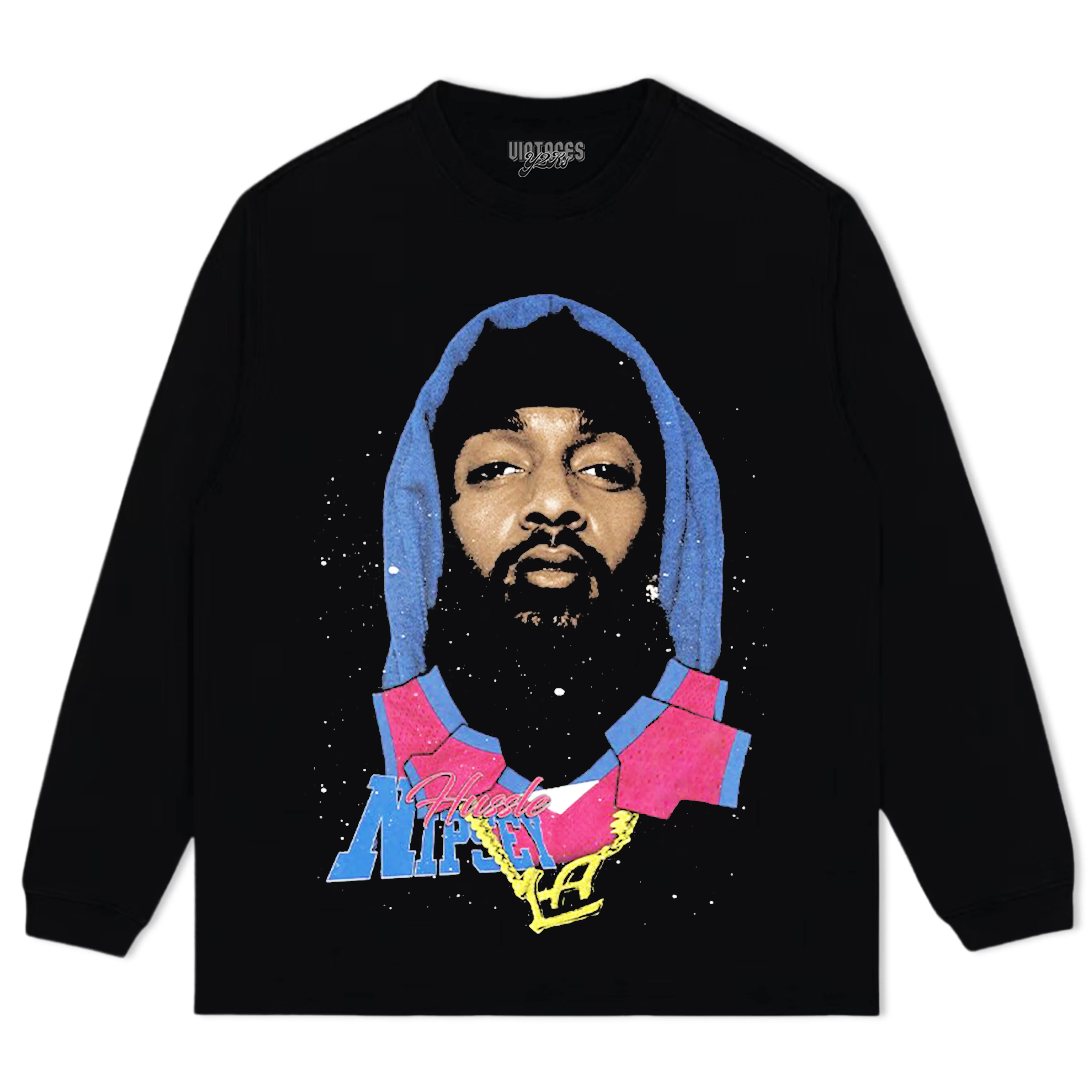 NIPSEY HUSSLE VINTAGE RAP V2 TEE & LS & HOODIE - Image 8