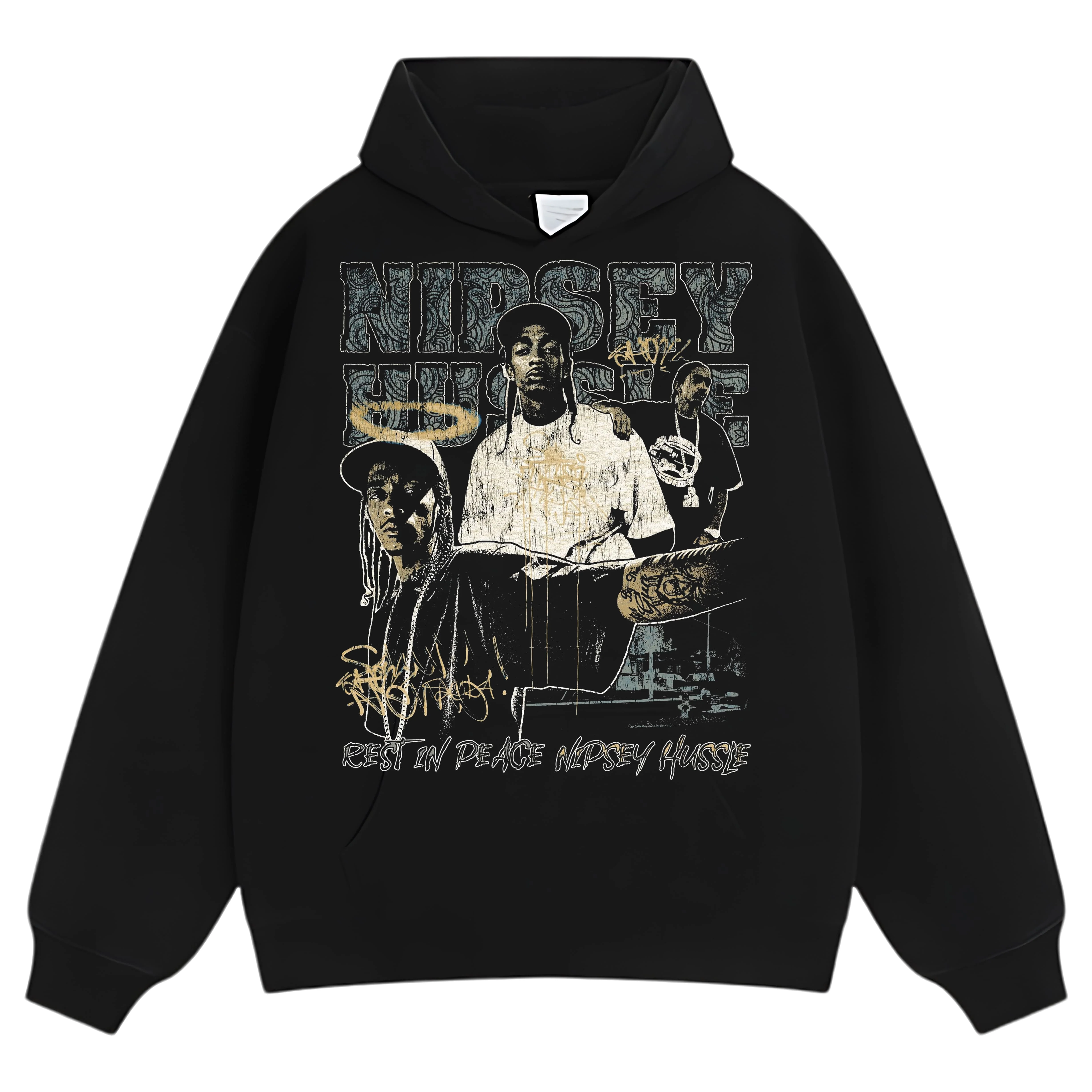 NIPSEY HUSSLE-VINTAGE STYLE TEE & LS & HOODIE - Image 5