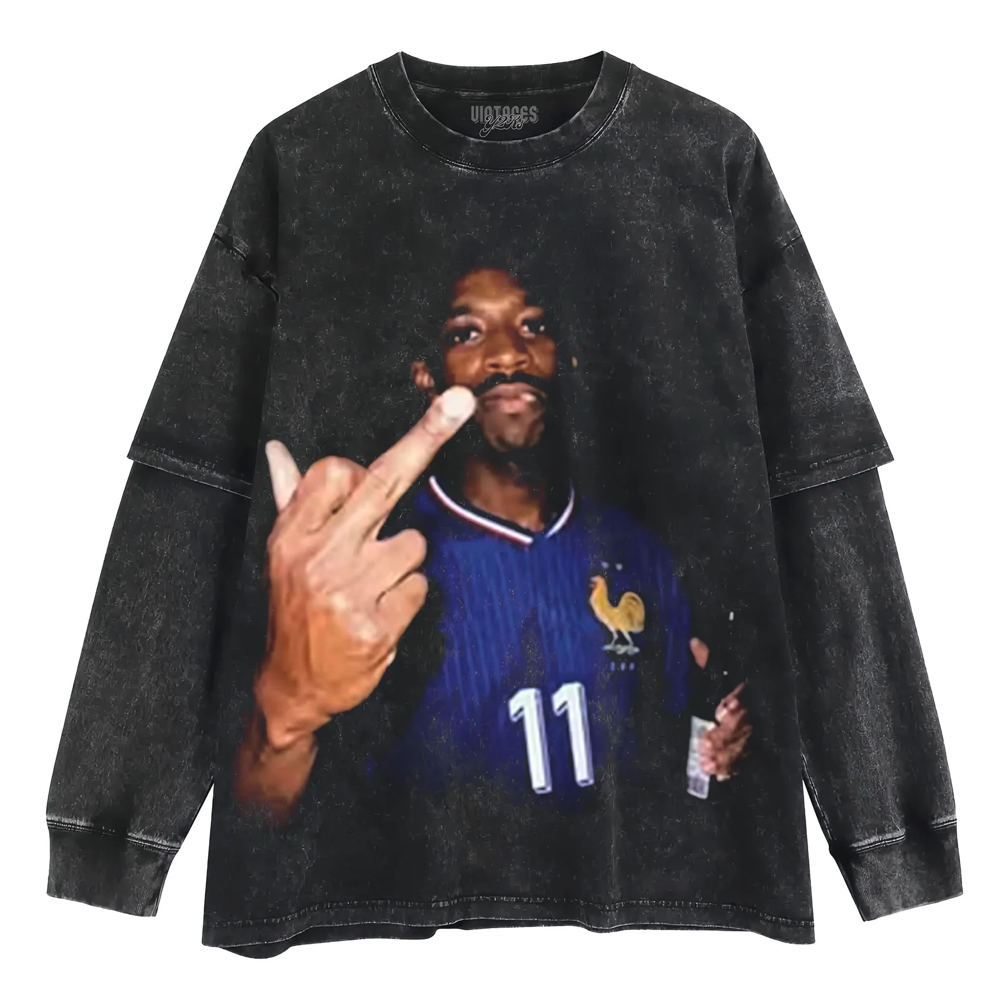 OUSMANE DEMBÉLÉ FRANCE TEAM TANK TOP & TEE & LONG SLEEVE & LAYERED LS & HOODIE - Image 4