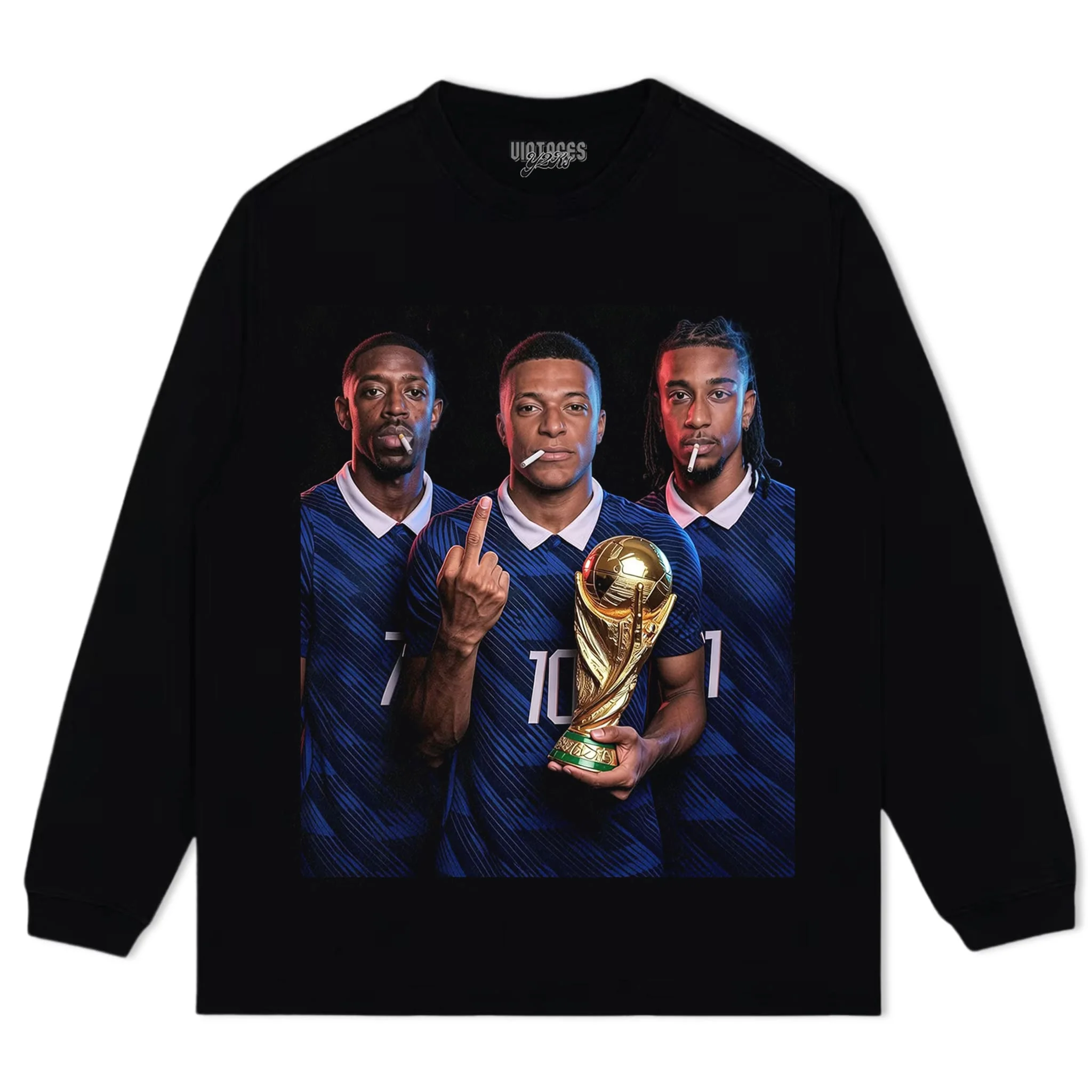 OUSMANE DEMBÉLÉ & KYLIAN MBAPPÉ & MICHAEL OLISE TANK TOP & TEE & LONG SLEEVE & LAYERED LS & HOODIE - Image 5