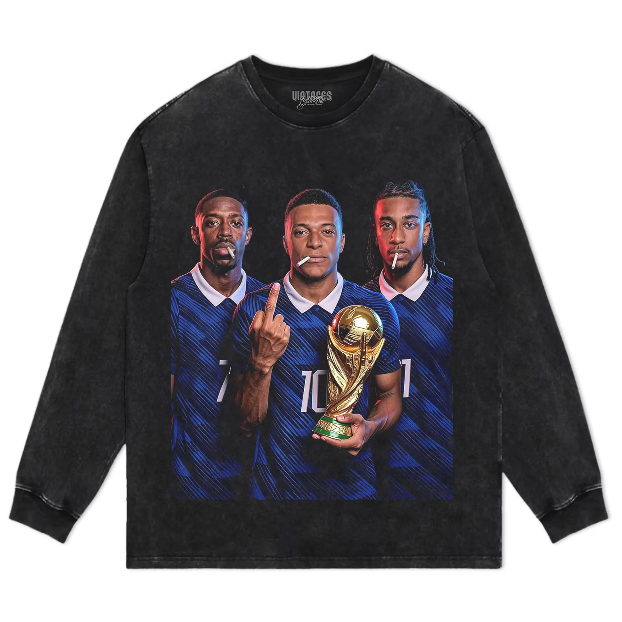 OUSMANE DEMBÉLÉ & KYLIAN MBAPPÉ & MICHAEL OLISE TANK TOP & TEE & LONG SLEEVE & LAYERED LS & HOODIE - Image 6