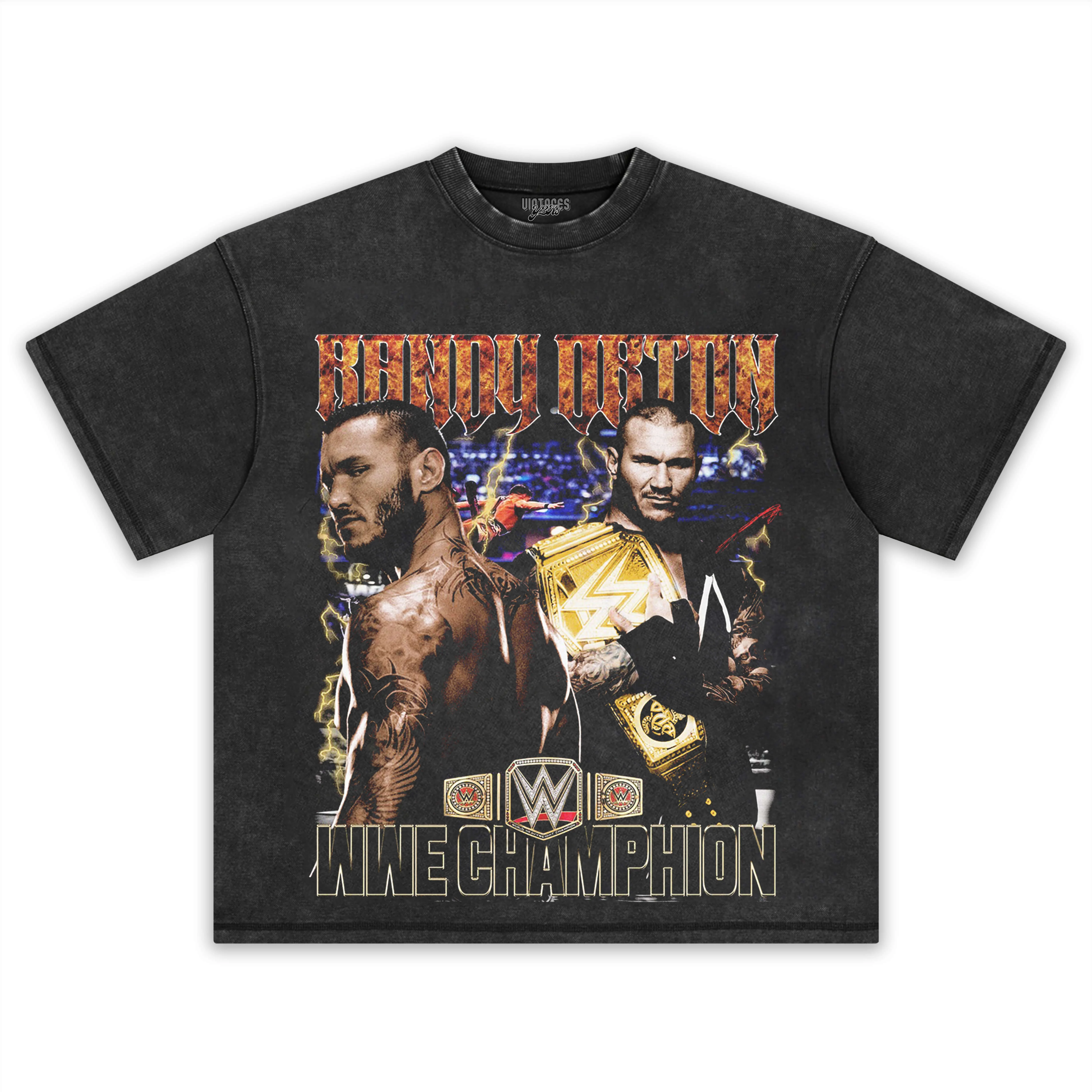 RANDY ORTON WWE CHAMPION TEE & LS & HOODIE - Image 2