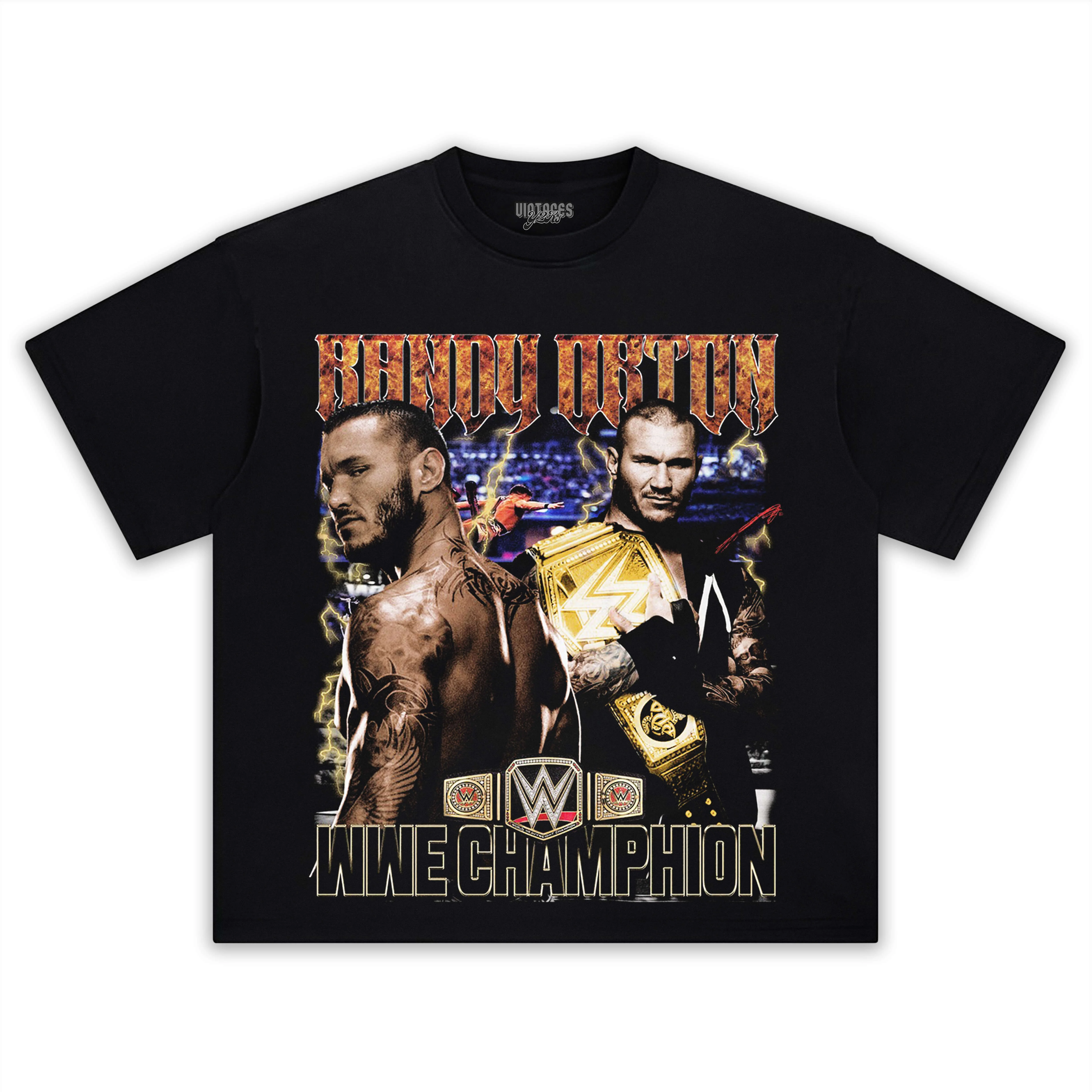 RANDY ORTON WWE CHAMPION TEE & LS & HOODIE - Image 6