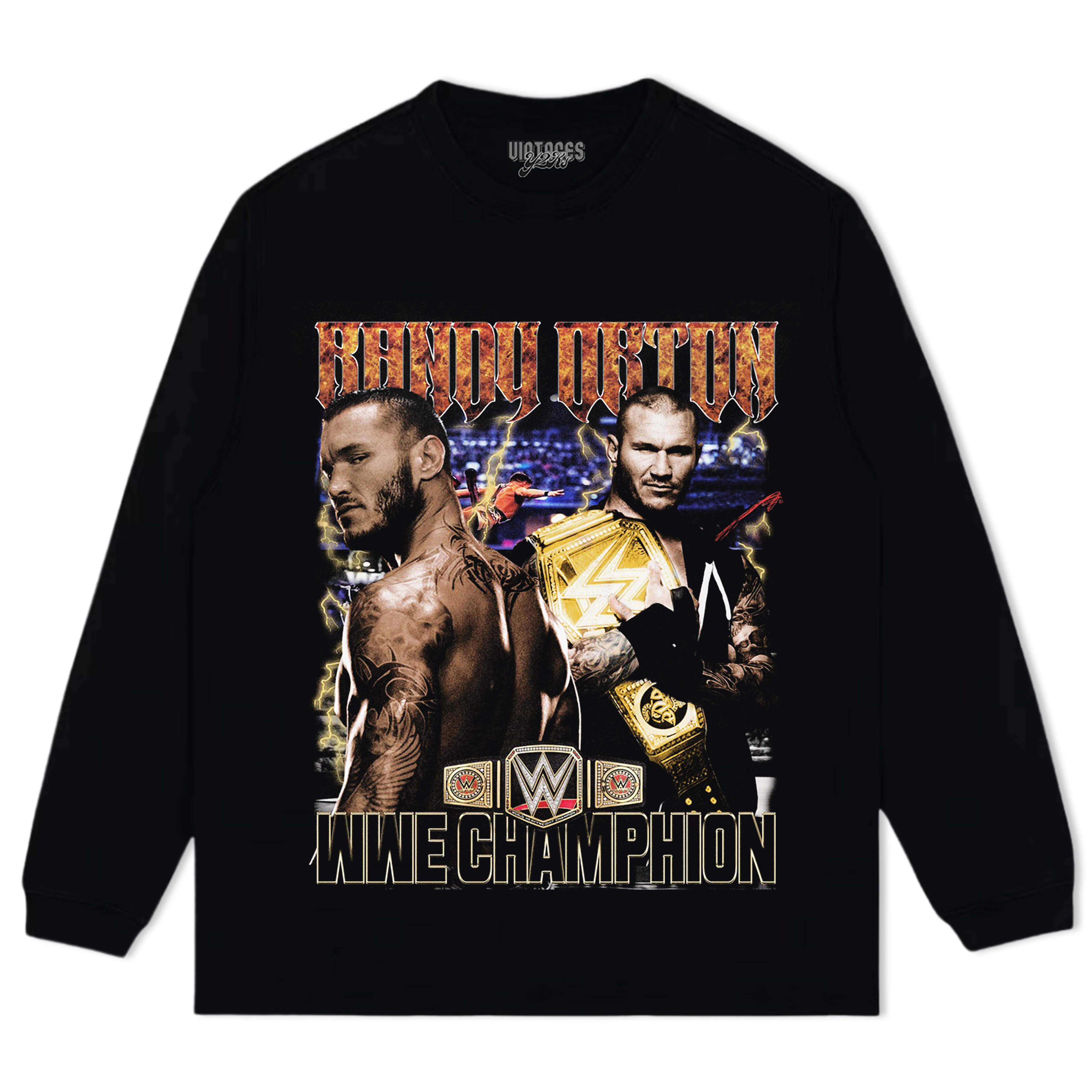 RANDY ORTON WWE CHAMPION TEE & LS & HOODIE - Image 8