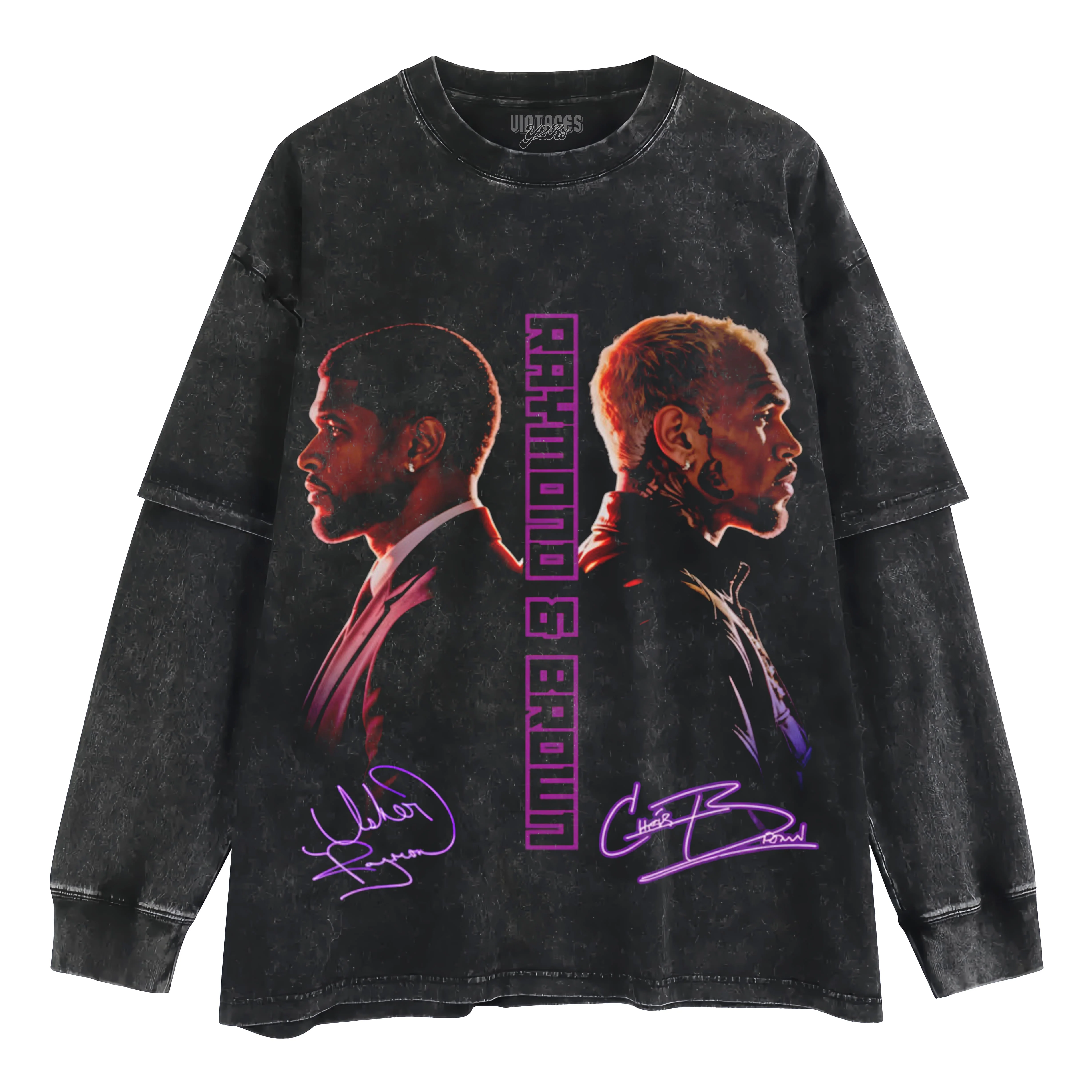 RAYMOND & CHRIS BROWN R&B TOUR 2026 V5 TANK TOP & TEE & LONG SLEEVE & LAYERED LS & HOODIE - Image 4