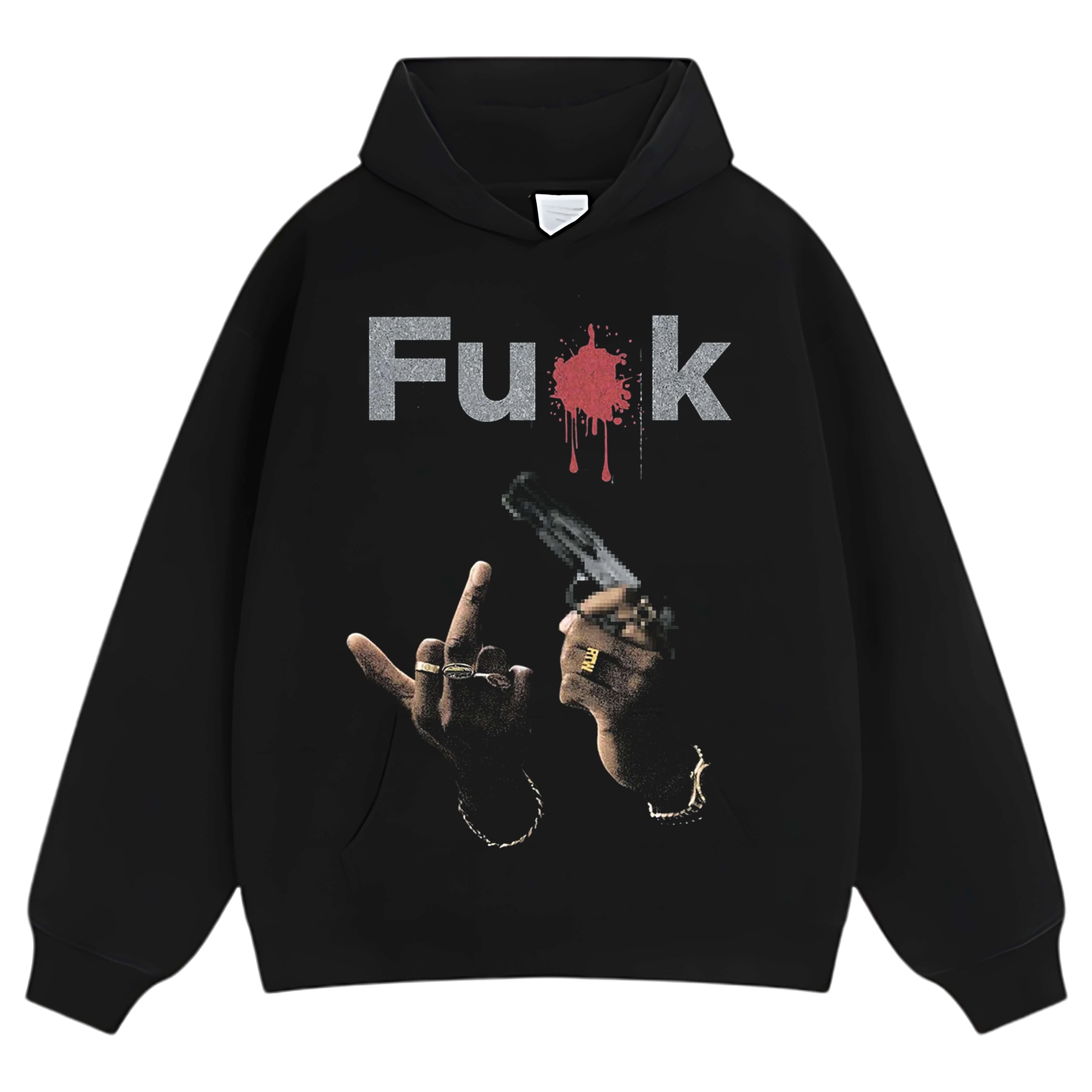 RETRO STREET STYLE FU$K TEE & LS & HOODIE - Image 10