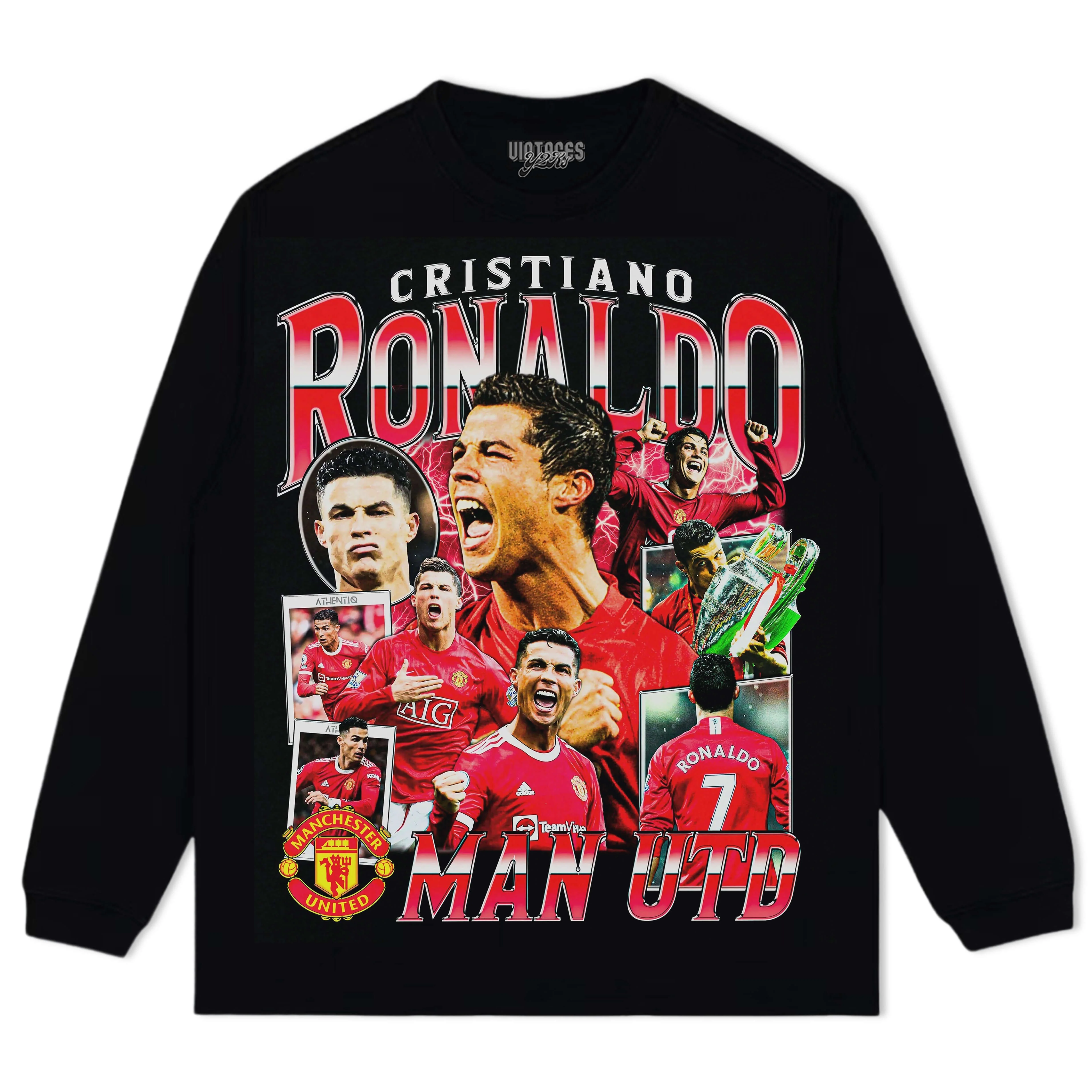 RONALDO MAN UTD TEE & LS & HOODIE - Image 5