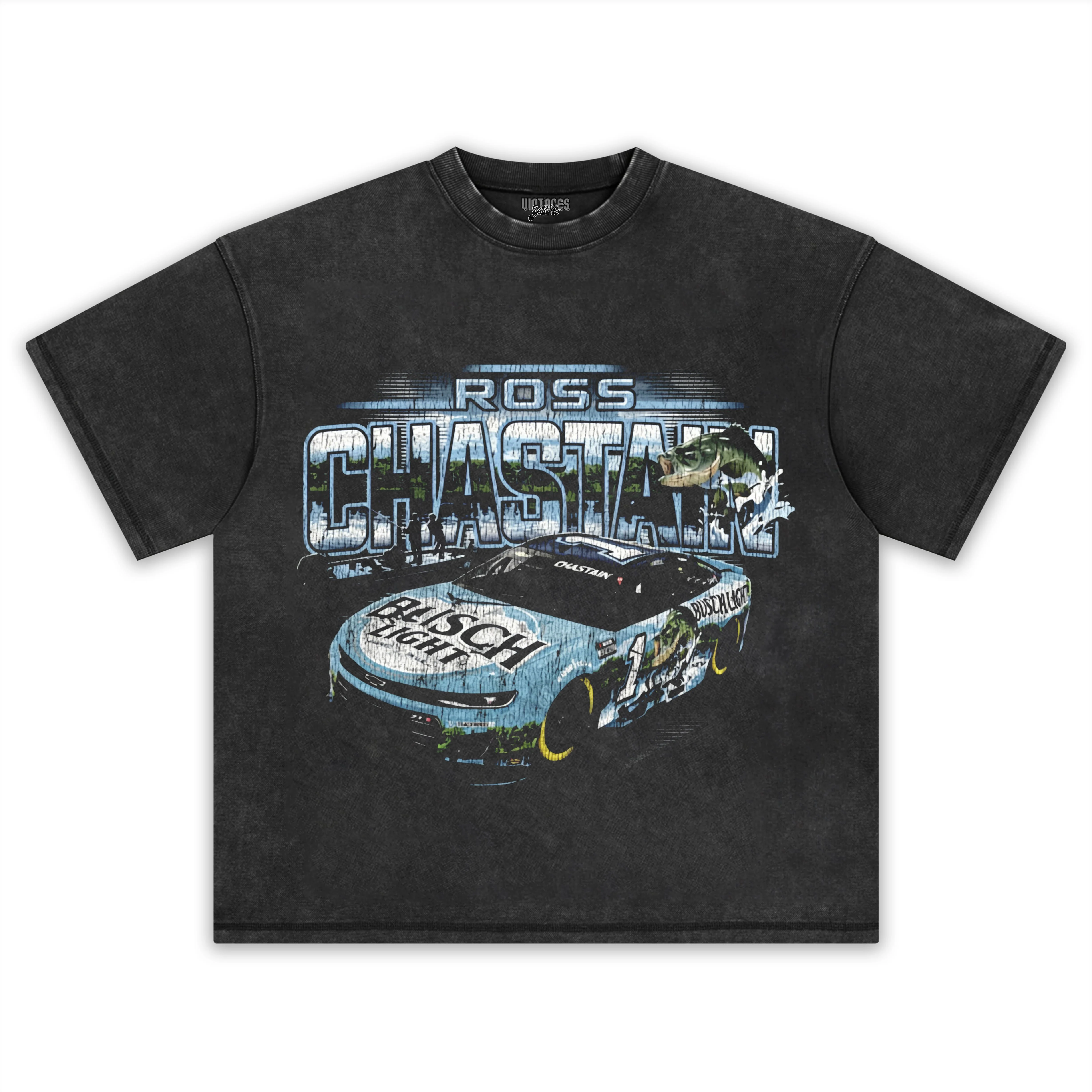 ROSS CHASTAIN TRACKHOUSE RACING TEAM VINTAGE TANK TOP & TEE & LONG SLEEVE & LAYERED LS & HOODIE - Image 2