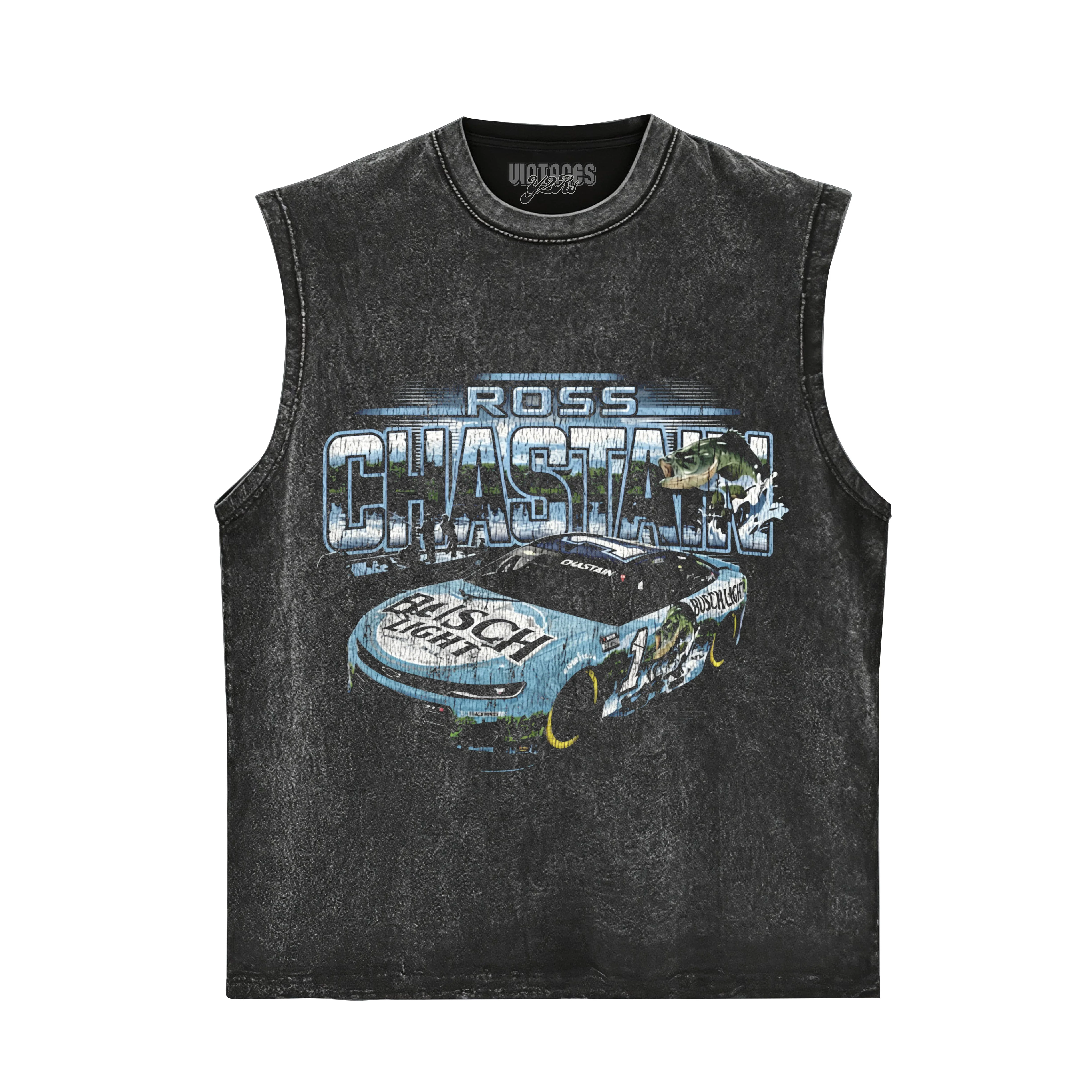 ROSS CHASTAIN TRACKHOUSE RACING TEAM VINTAGE TANK TOP & TEE & LONG SLEEVE & LAYERED LS & HOODIE - Image 3