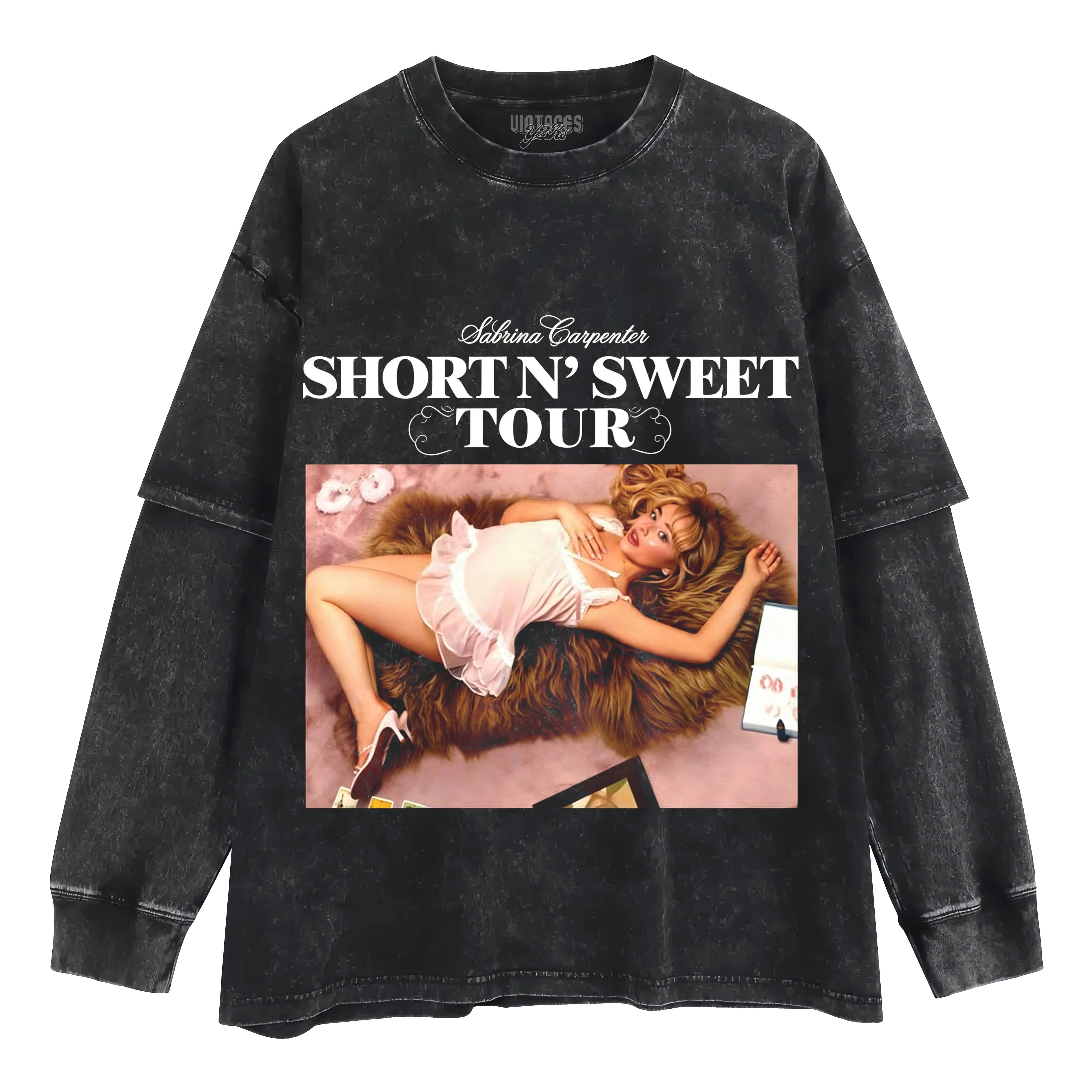 SABRINA CARPENTER SHORT N' SWEET TOUR TANK TOP & TEE & LONG SLEEVE & LAYERED LS & HOODIE - Image 6