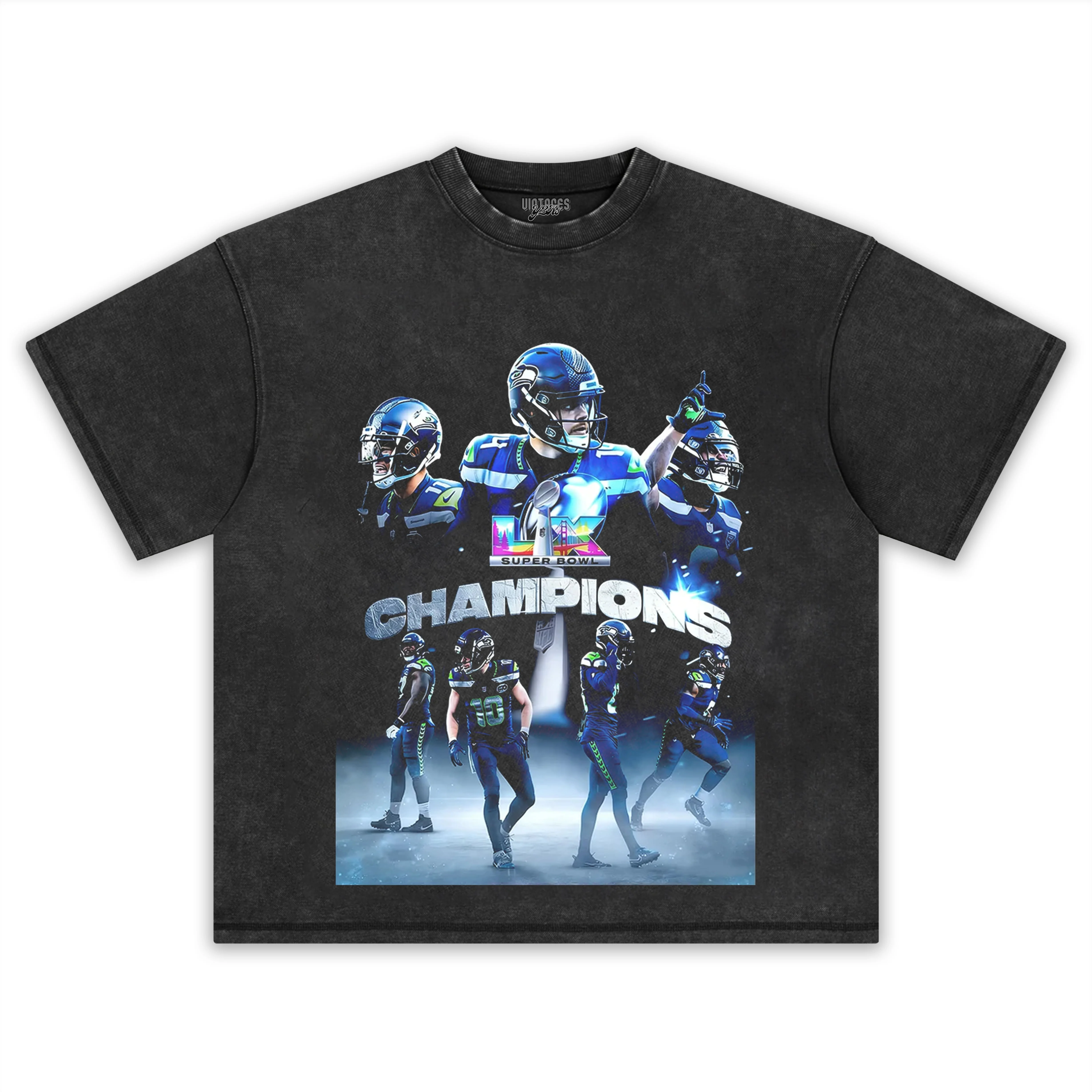 SEATTLE SEAHAWKS & SUPER BOWL LX CHAMPION V4 TEE & LS & HOODIE - Image 2