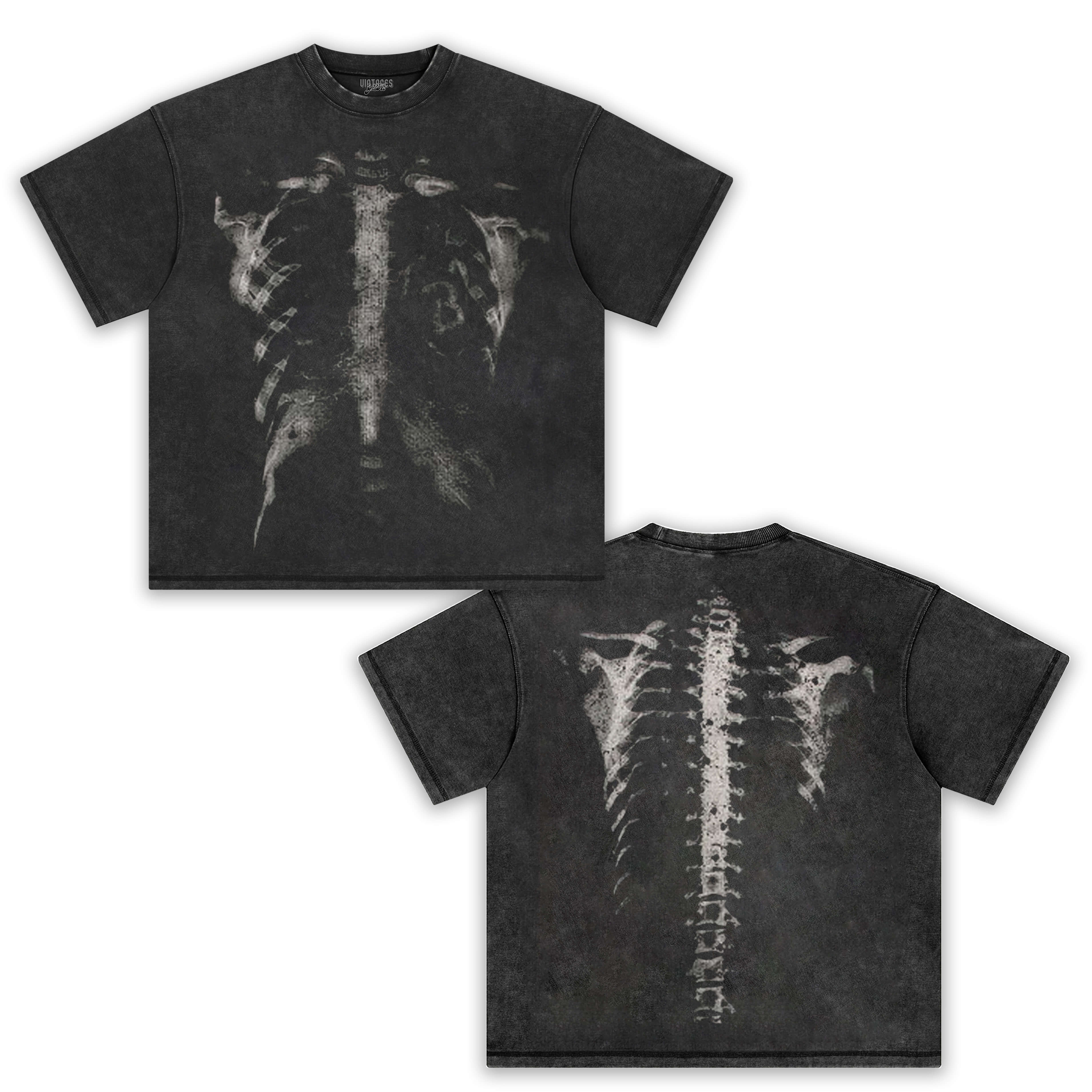 SKELETON GRAPHIC TEE & LS & HOODIE - Image 2