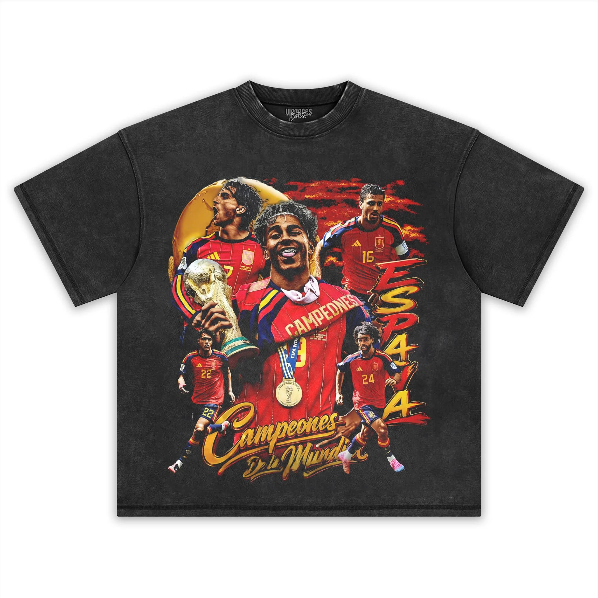 SPAIN - WC '26 CHAMPS V3 TANK TOP & TEE & LONG SLEEVE & LAYERED LS & HOODIE - Image 2