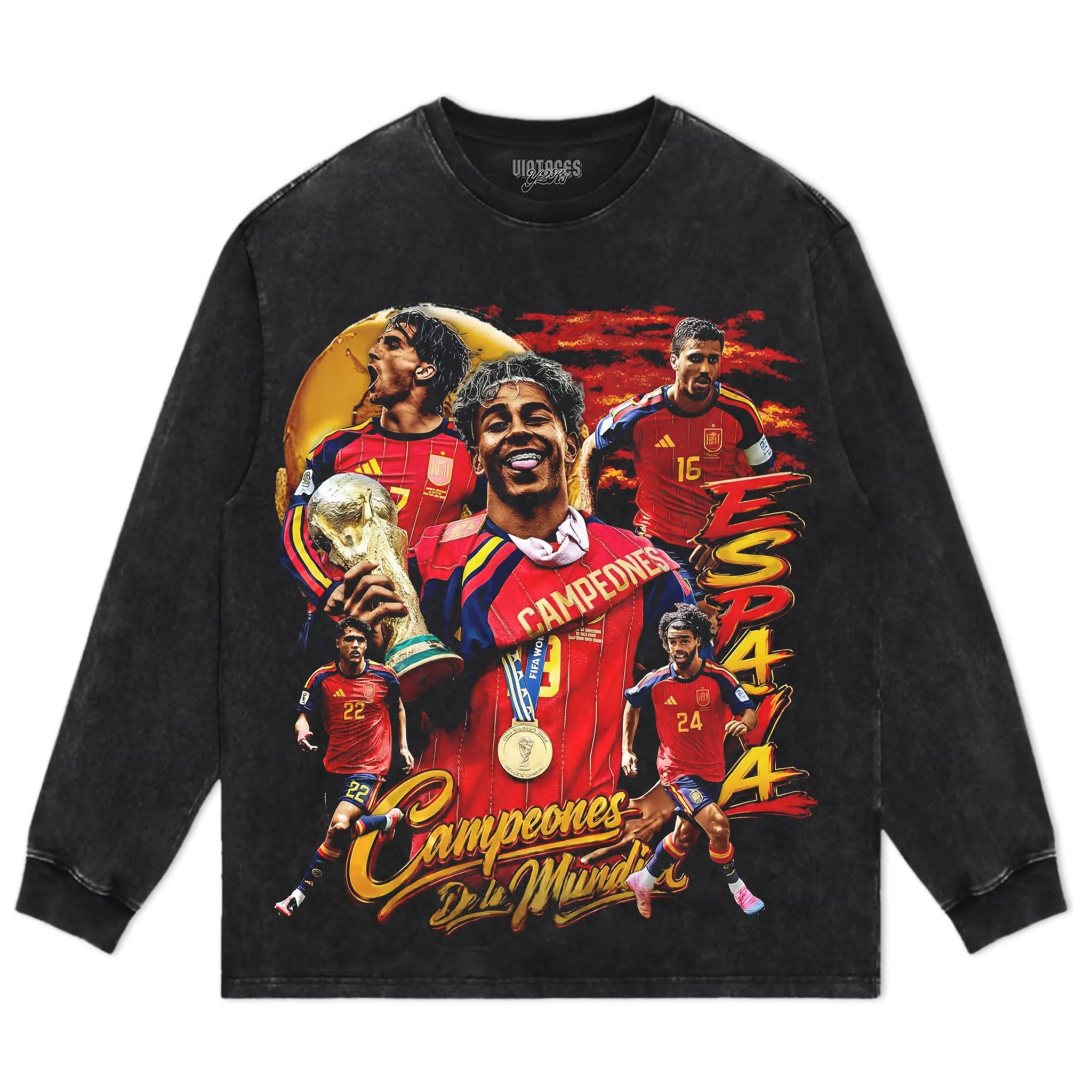 SPAIN - WC '26 CHAMPS V3 TANK TOP & TEE & LONG SLEEVE & LAYERED LS & HOODIE - Image 6
