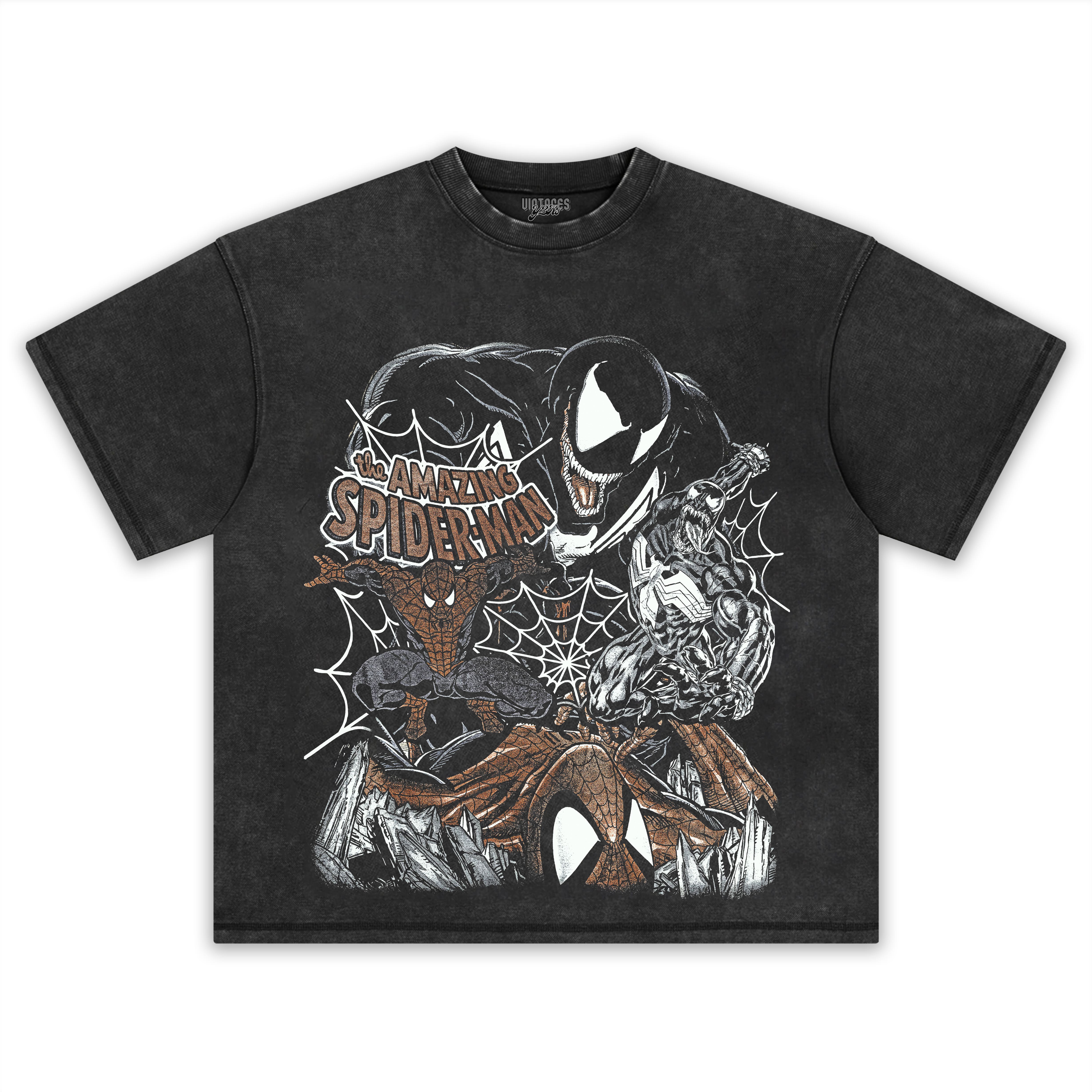 SPIDER-MAN & VENOM IS BACK VINTAGE TEE & LS & HOODIE - Image 2