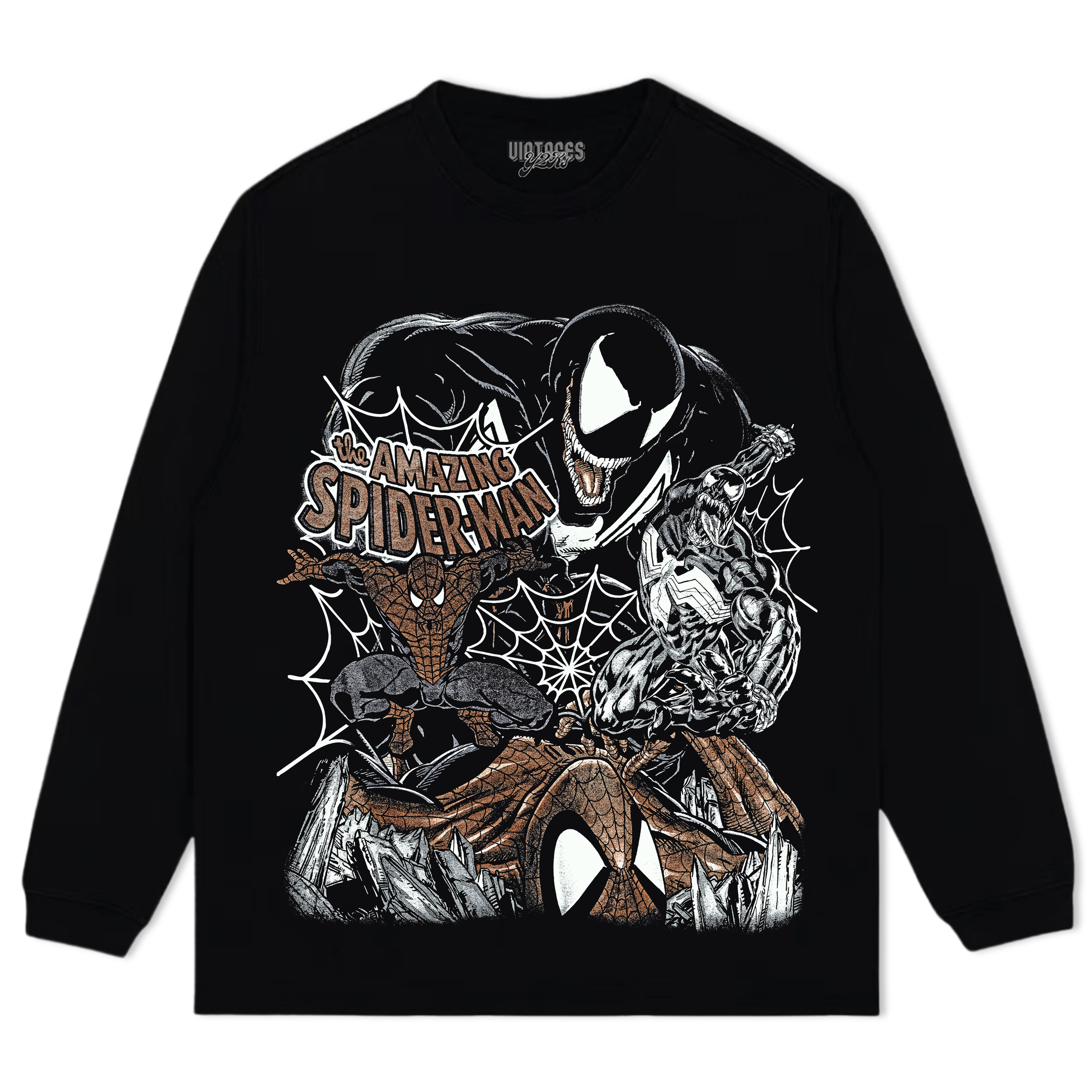 SPIDER-MAN & VENOM IS BACK VINTAGE TEE & LS & HOODIE - Image 3