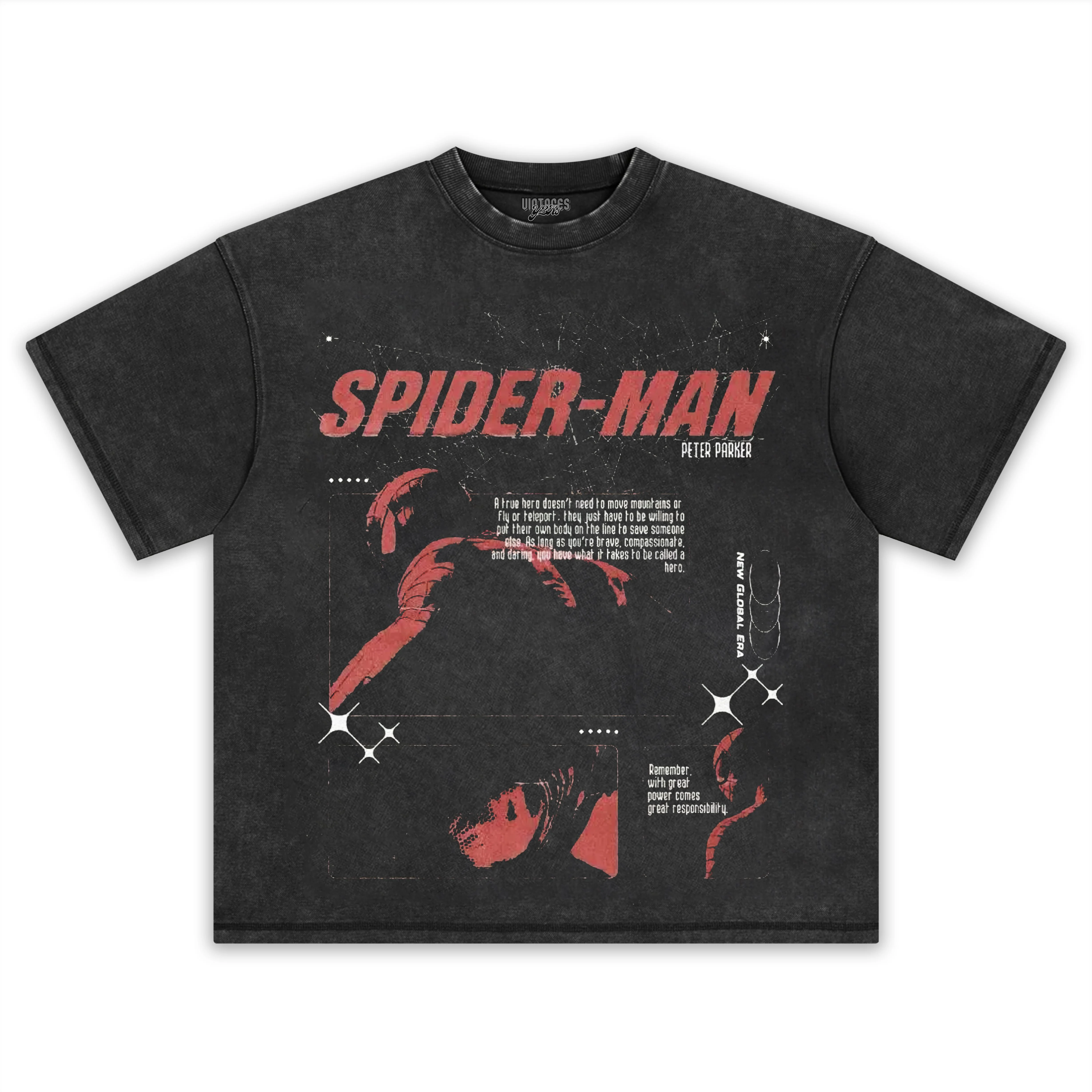 SPIDER MAN VINTAGE TEE & LS & HOODIE - Image 2