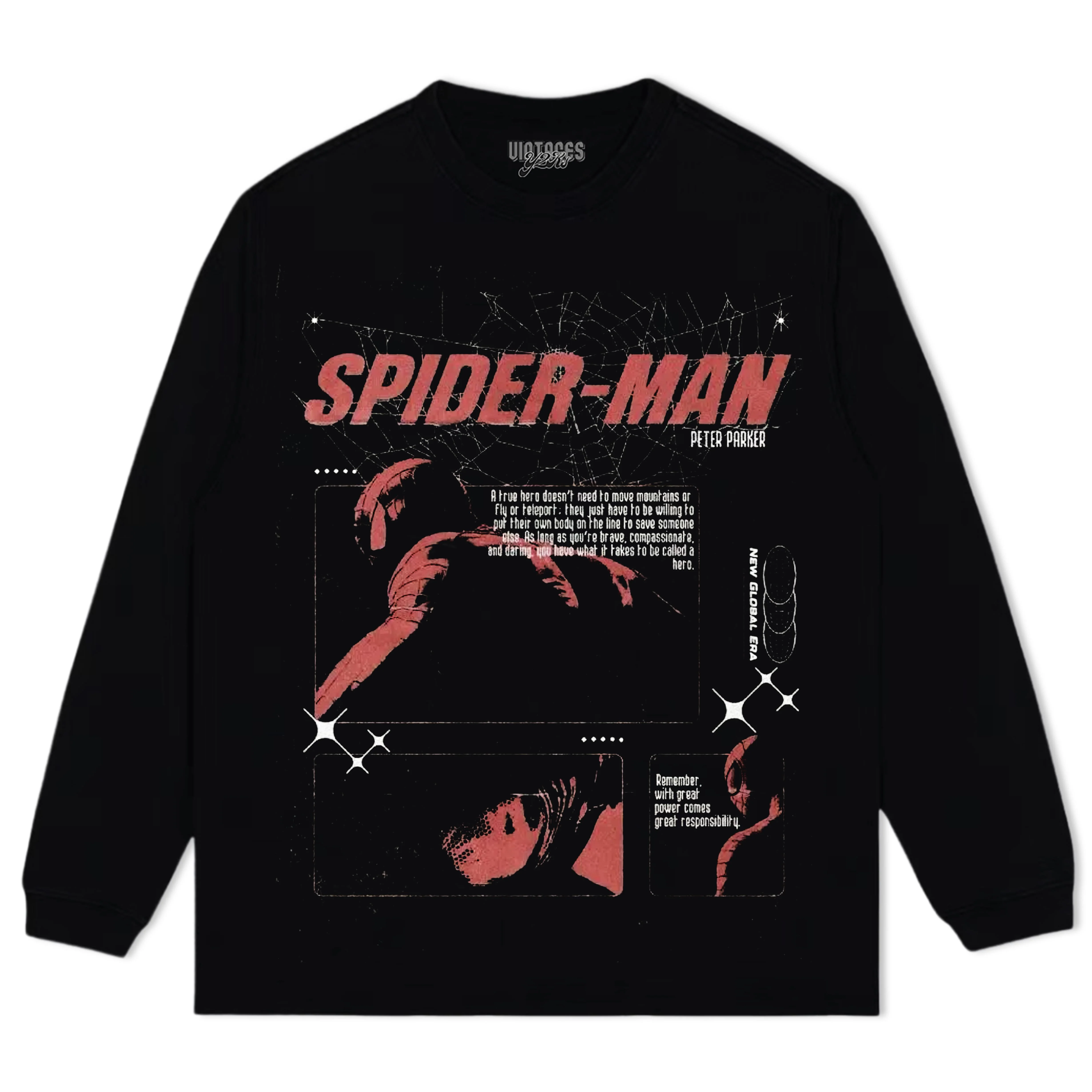 SPIDER MAN VINTAGE TEE & LS & HOODIE - Image 3