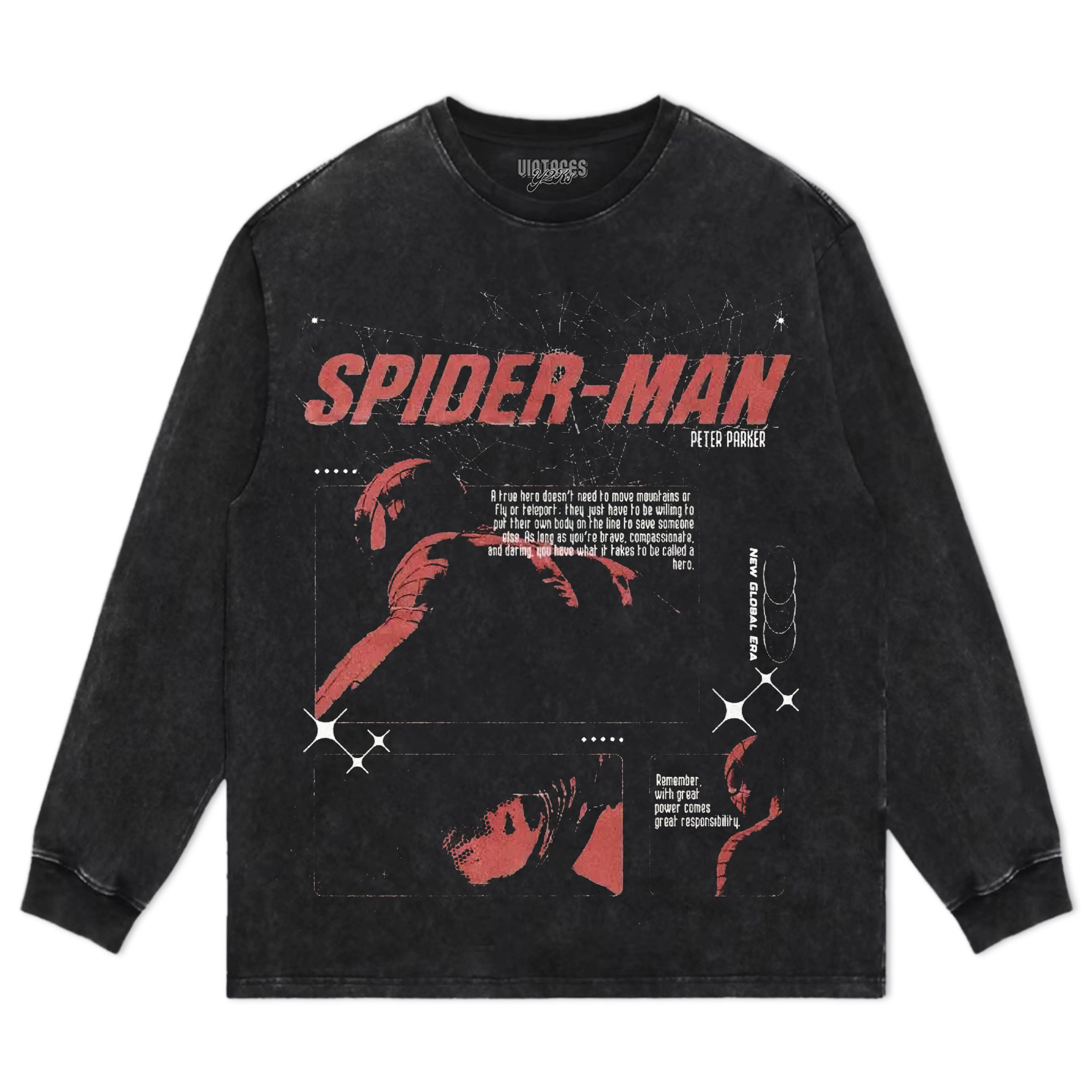 SPIDER MAN VINTAGE TEE & LS & HOODIE - Image 4