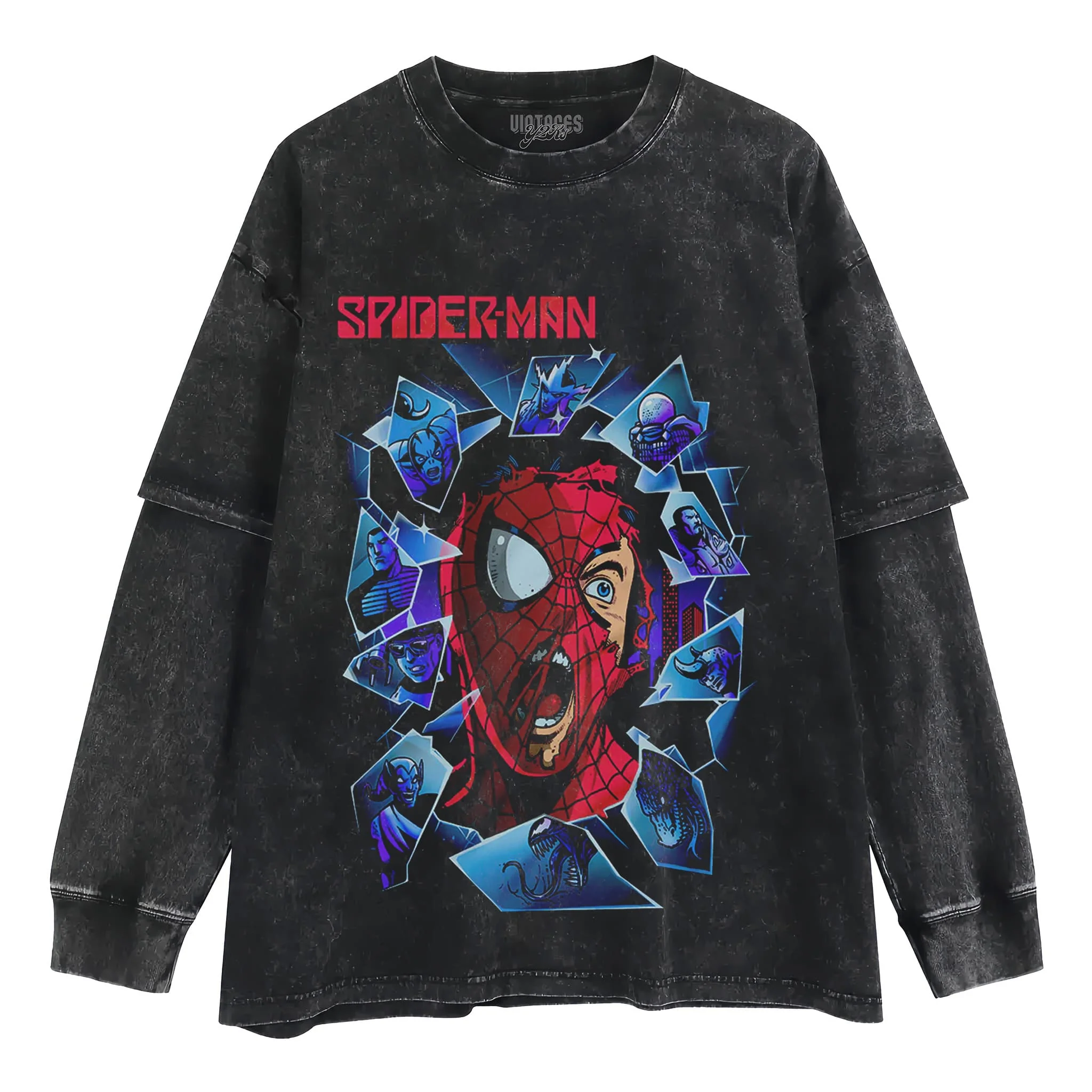 SPIDER-MAN VINTAGE V2 TANK TOP & TEE & LONG SLEEVE & LAYERED LS & HOODIE - Image 4
