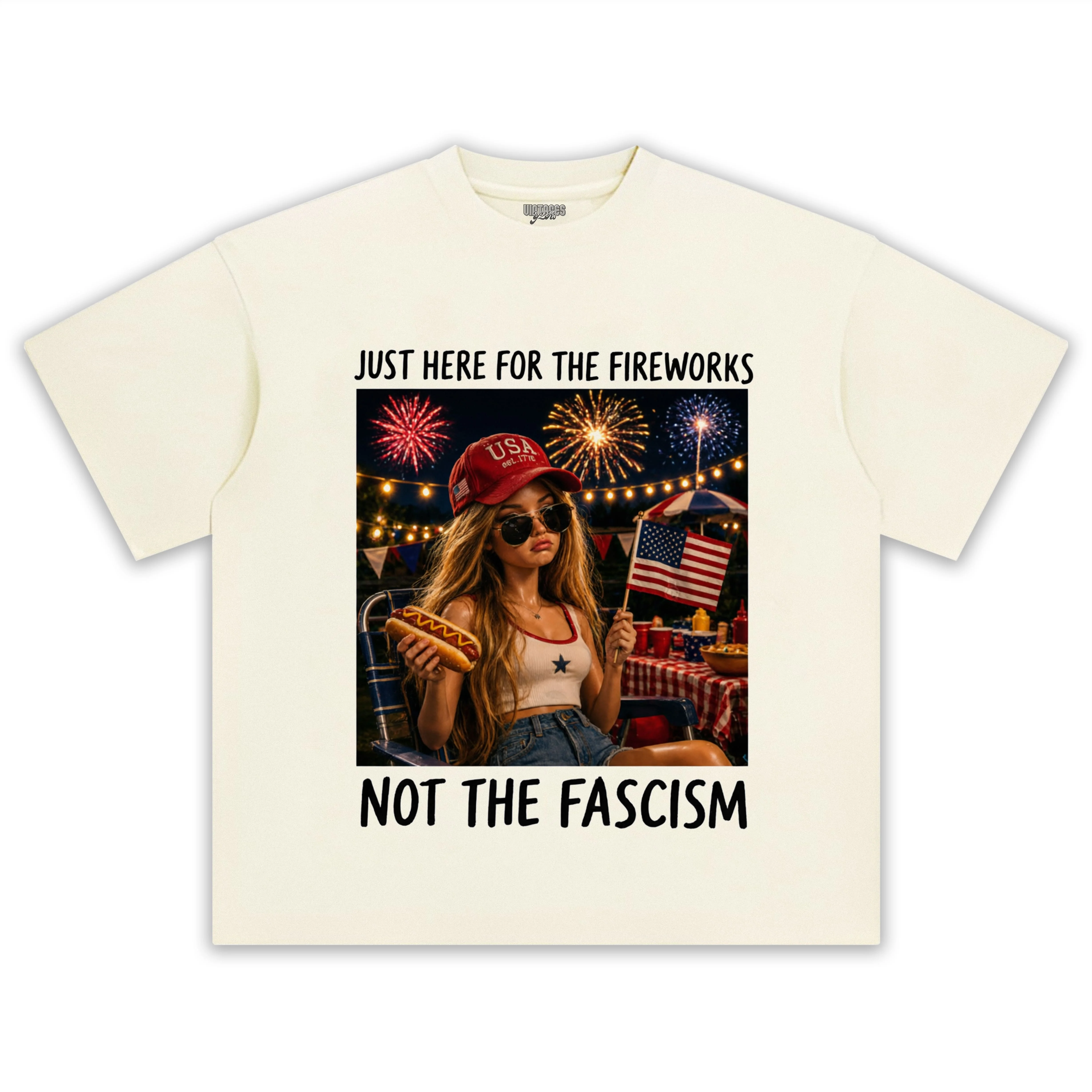 THE FIREWORKS FUNNY 4TH OF JULY - BARBIE DOLL MEME TANK TOP & TEE & LONG SLEEVE & LAYERED LS & HOODIE - Image 9