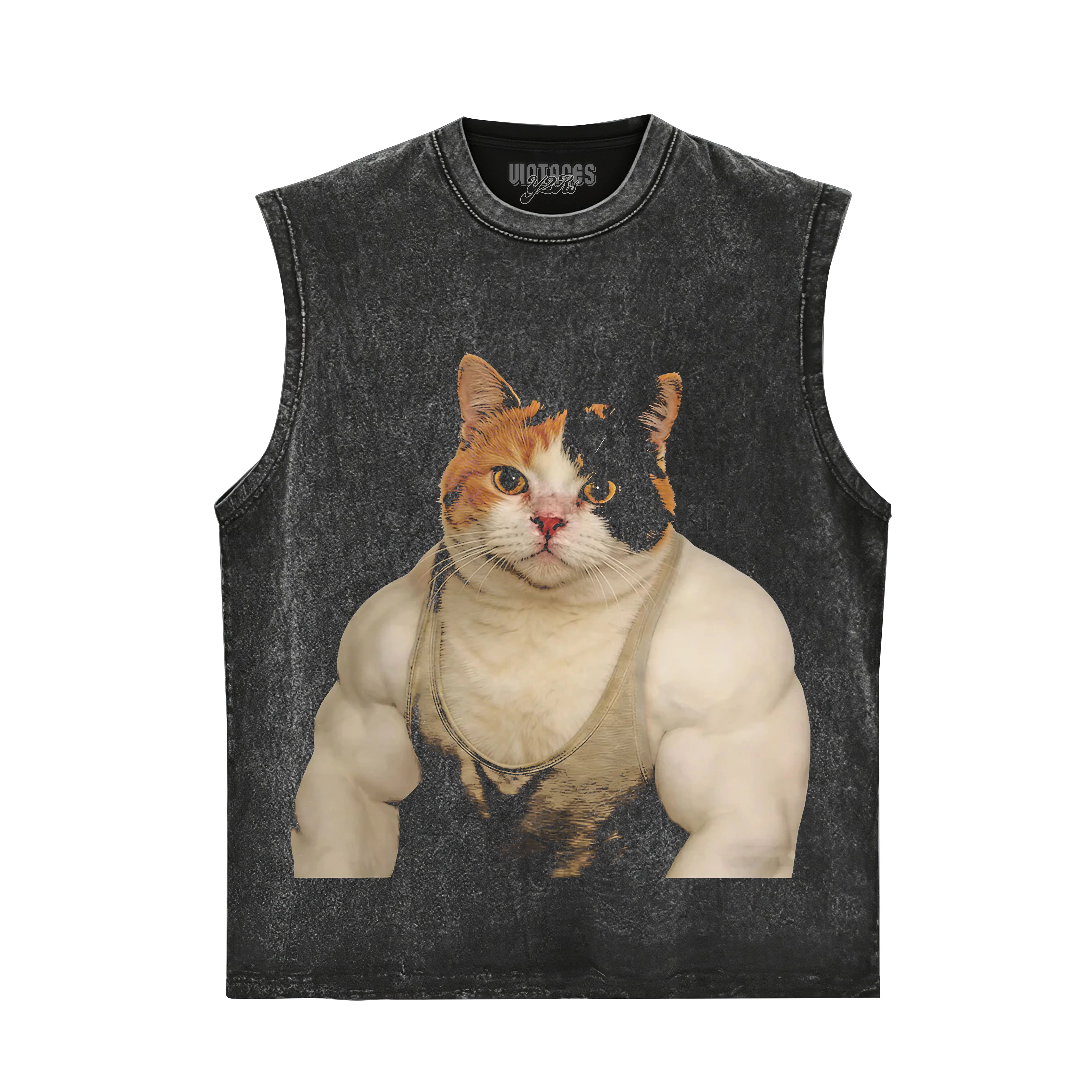 THE FITNESS CAT TANK TOP & TEE & LONG SLEEVE & LAYERED LS & HOODIE - Image 5