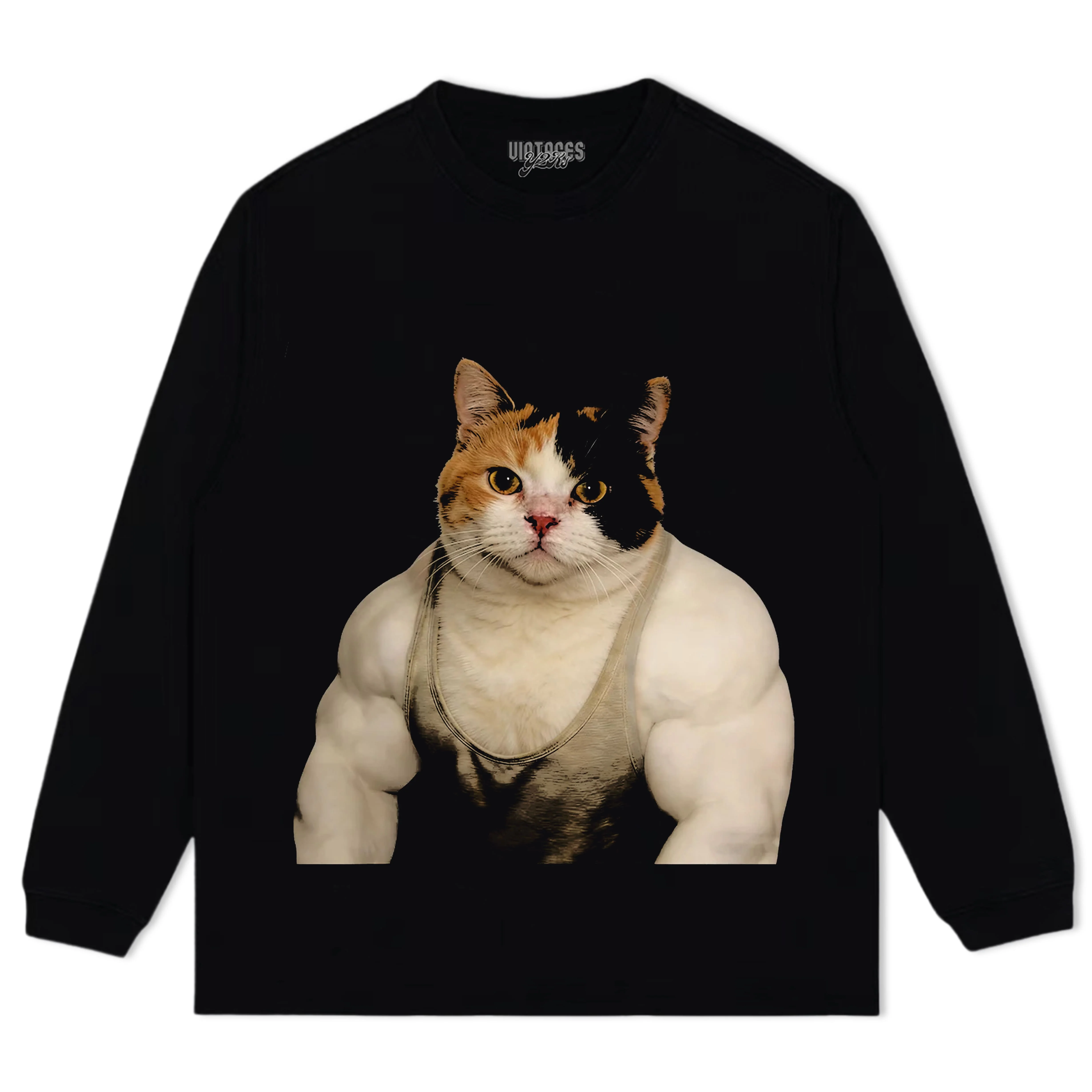 THE FITNESS CAT TANK TOP & TEE & LONG SLEEVE & LAYERED LS & HOODIE - Image 7