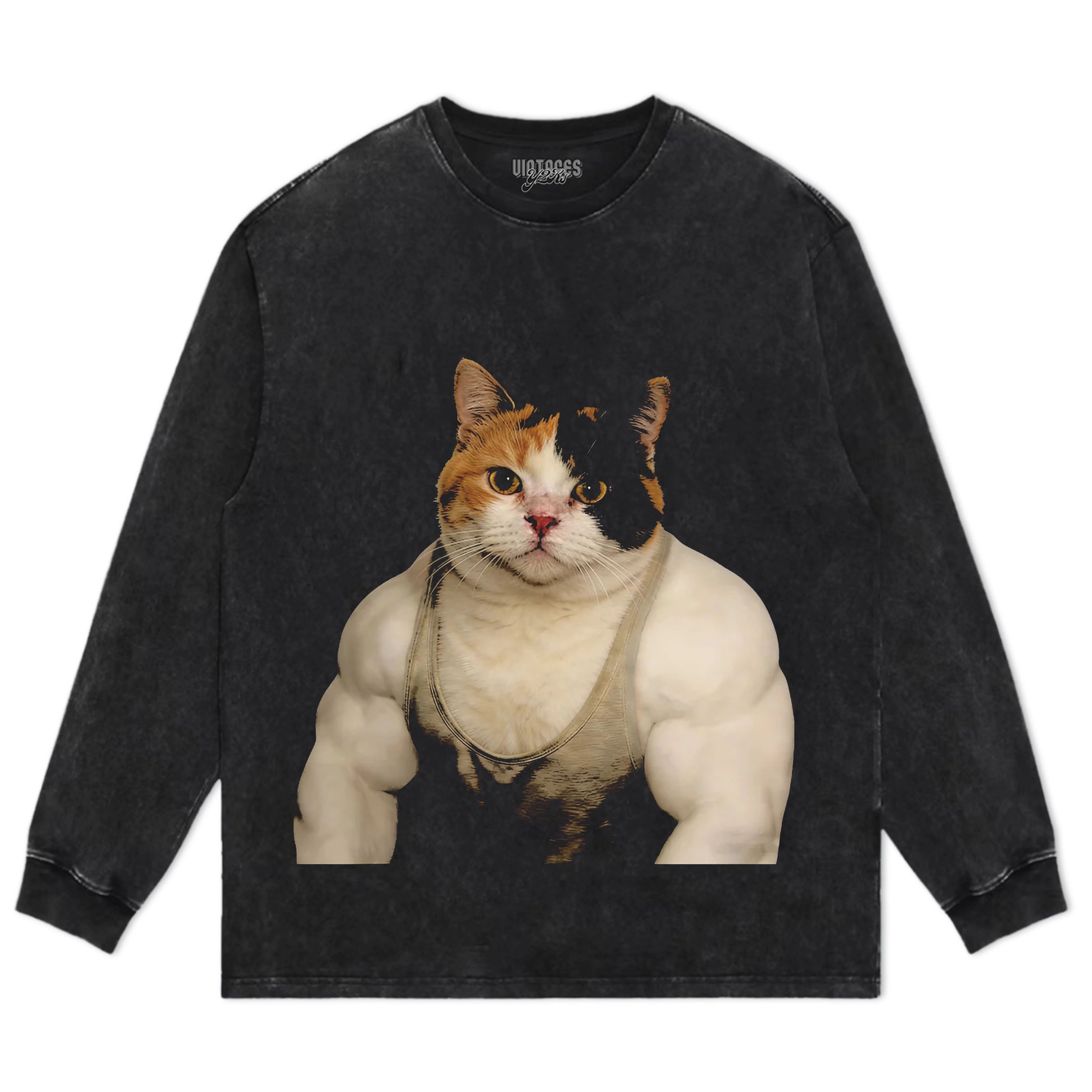 THE FITNESS CAT TANK TOP & TEE & LONG SLEEVE & LAYERED LS & HOODIE - Image 8
