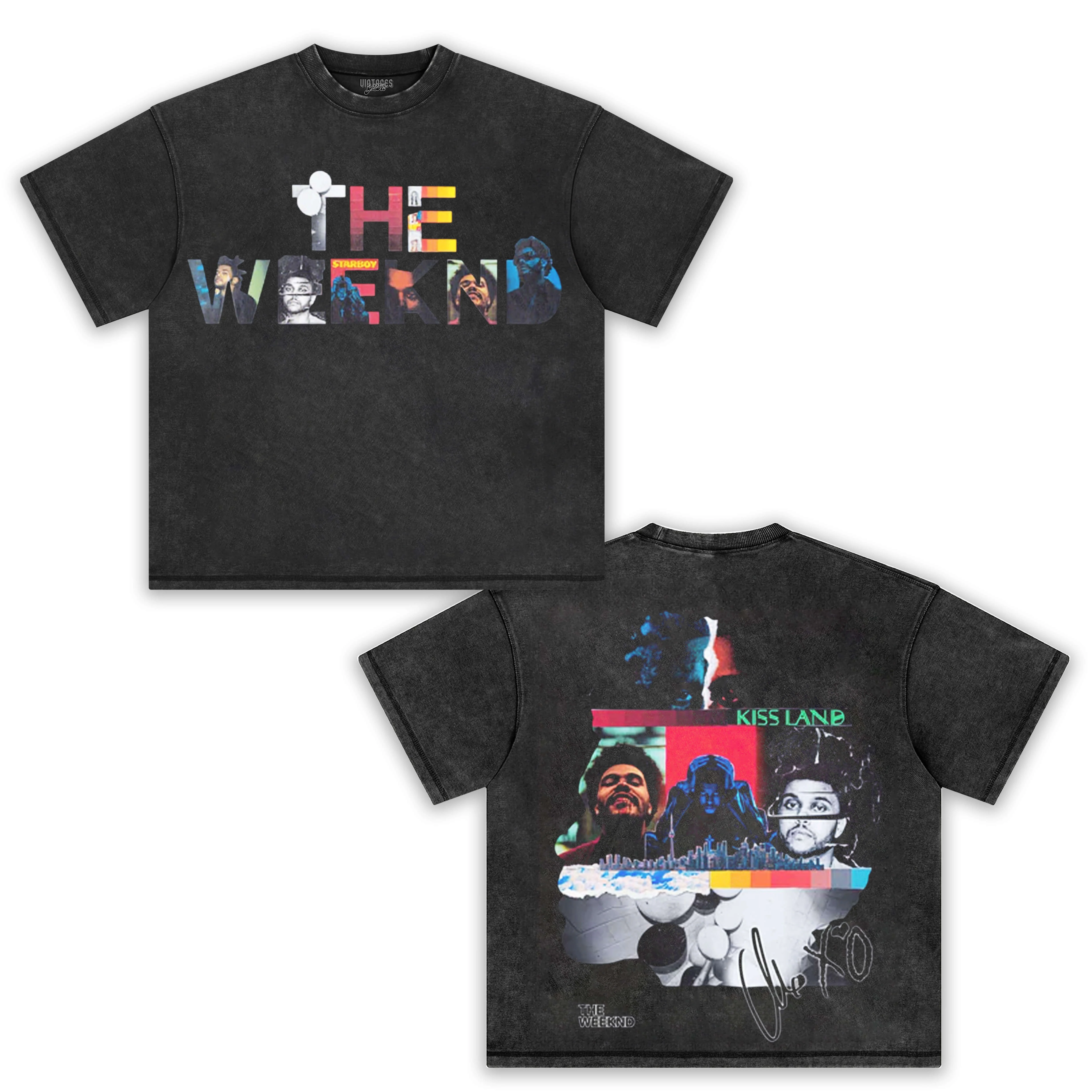 THE WEEKND & HEAD COLLAGE 2.0 TEE - Image 2