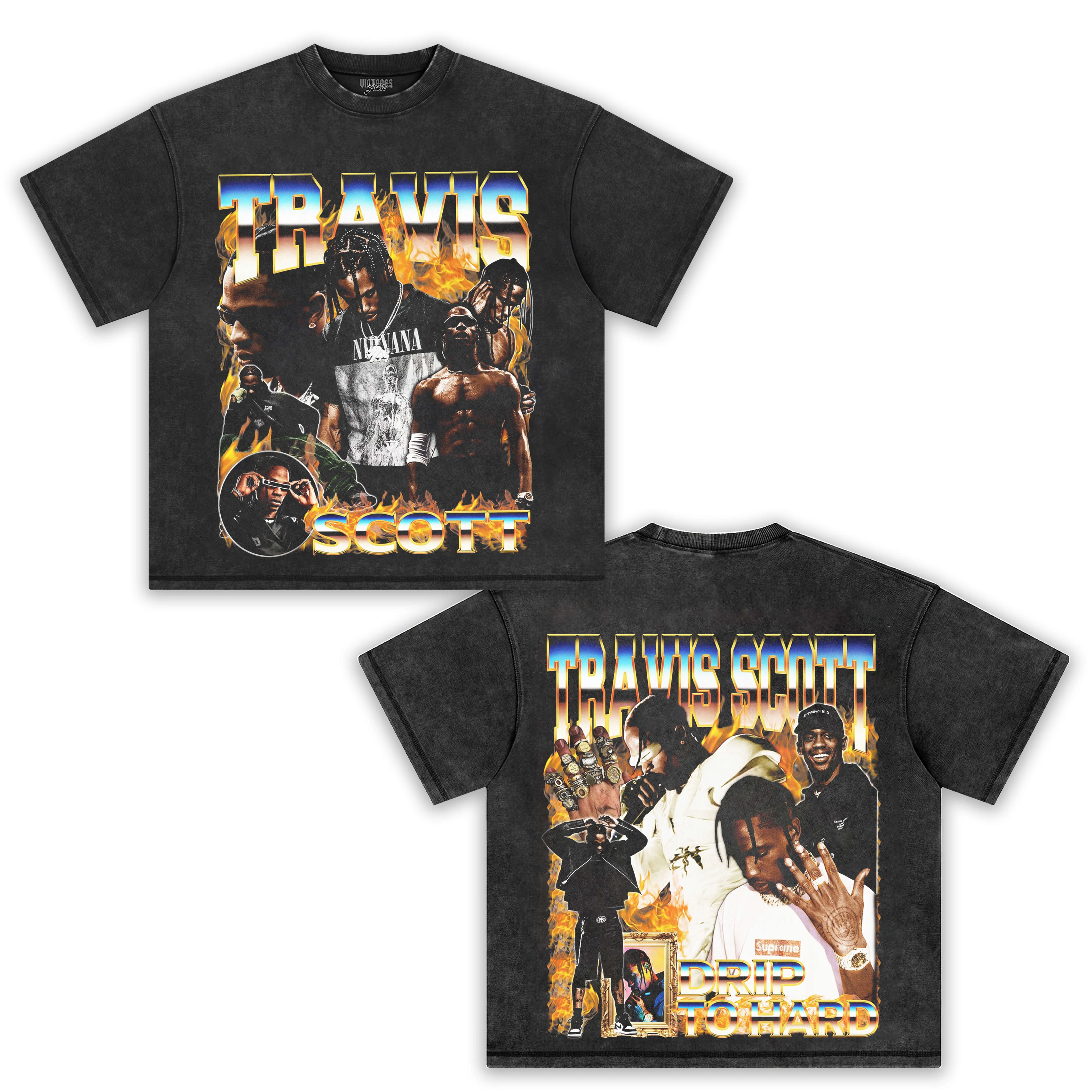 TRAVIS SCOTT VINTAGE STYLE TEE - Image 4