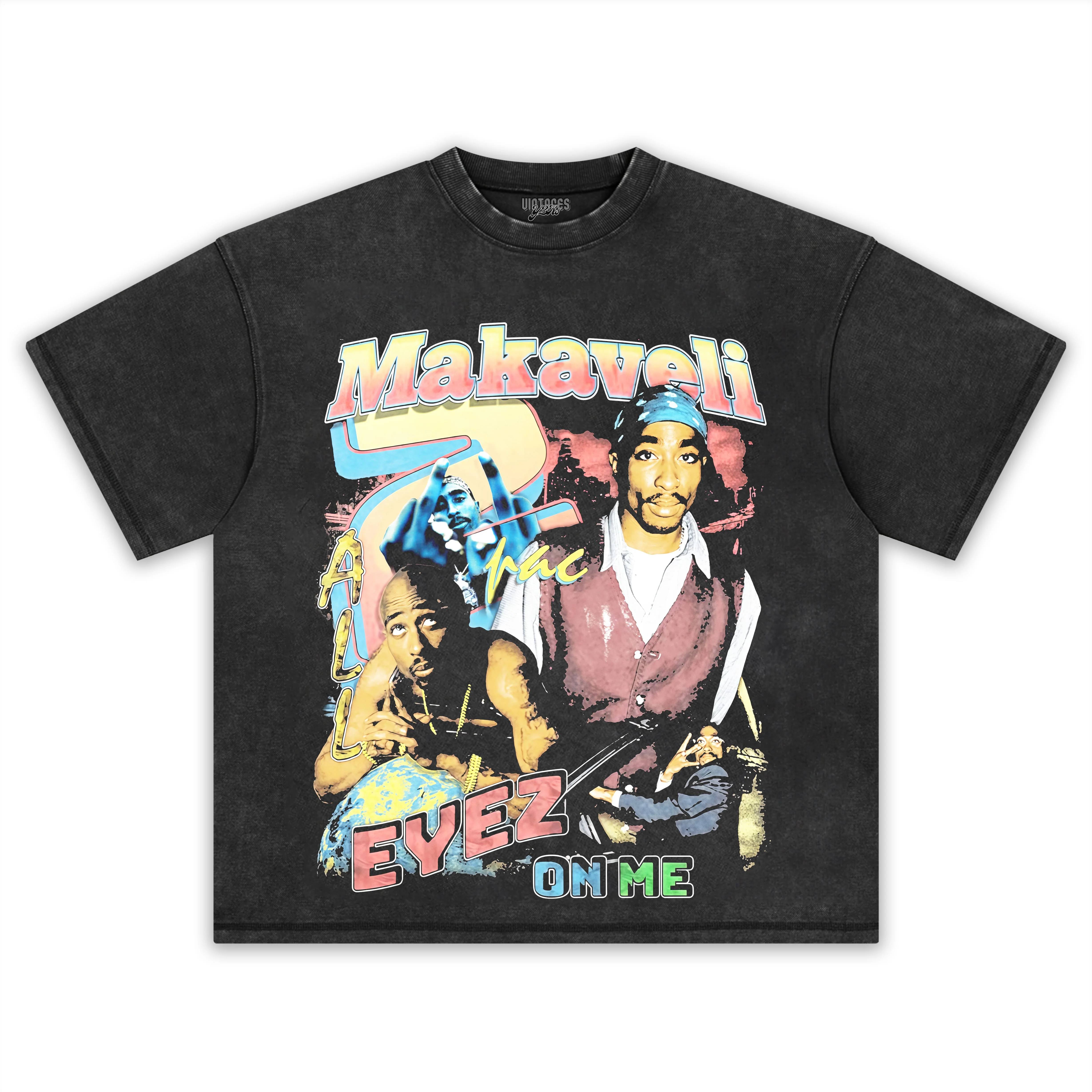 TUPAC SHAKUR & MAKAVELI EYEZ ON ME TEE & LS & HOODIE - Image 2