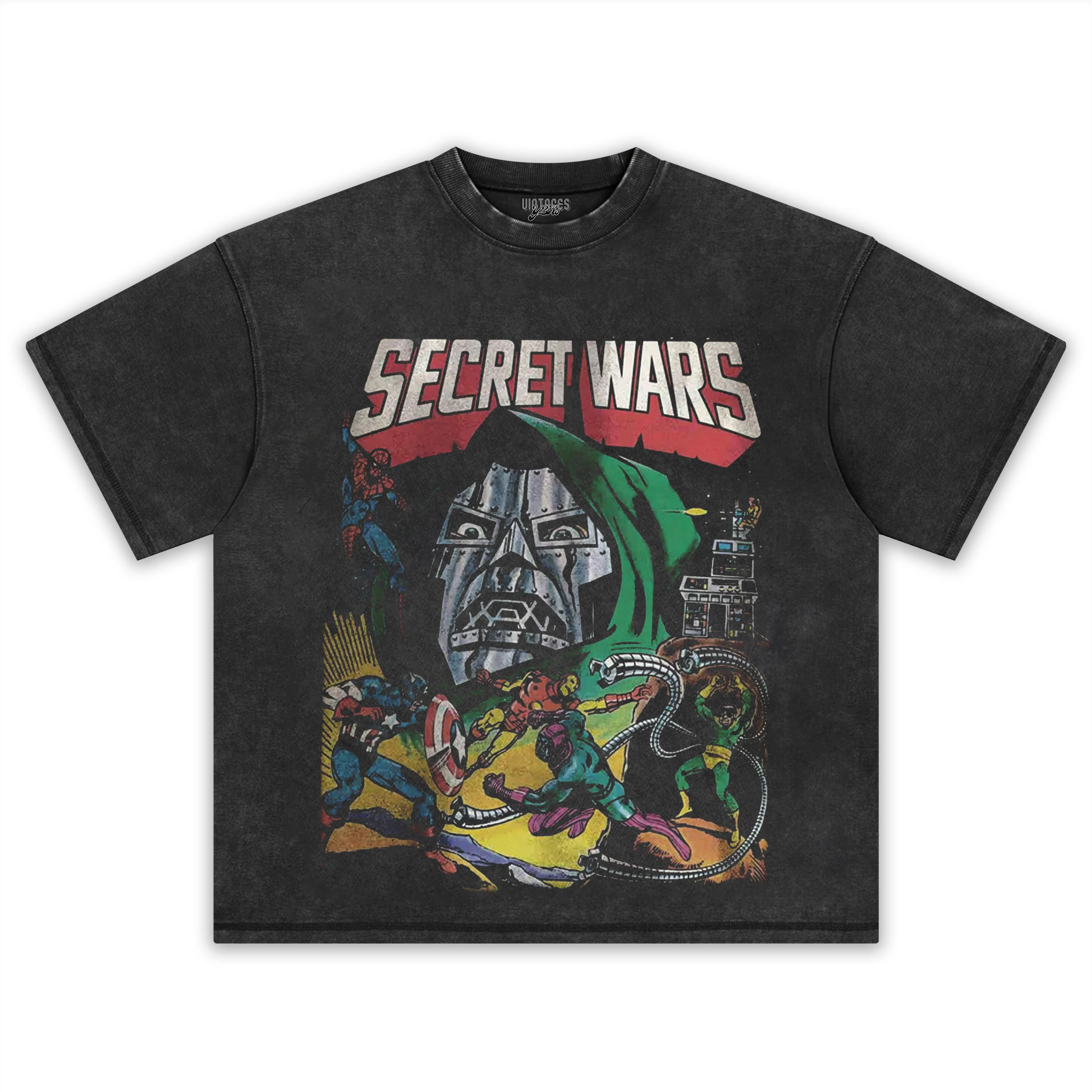 VINTAGE AVENGERS SECRET WARS TEE & LS & HOODIE - Image 2