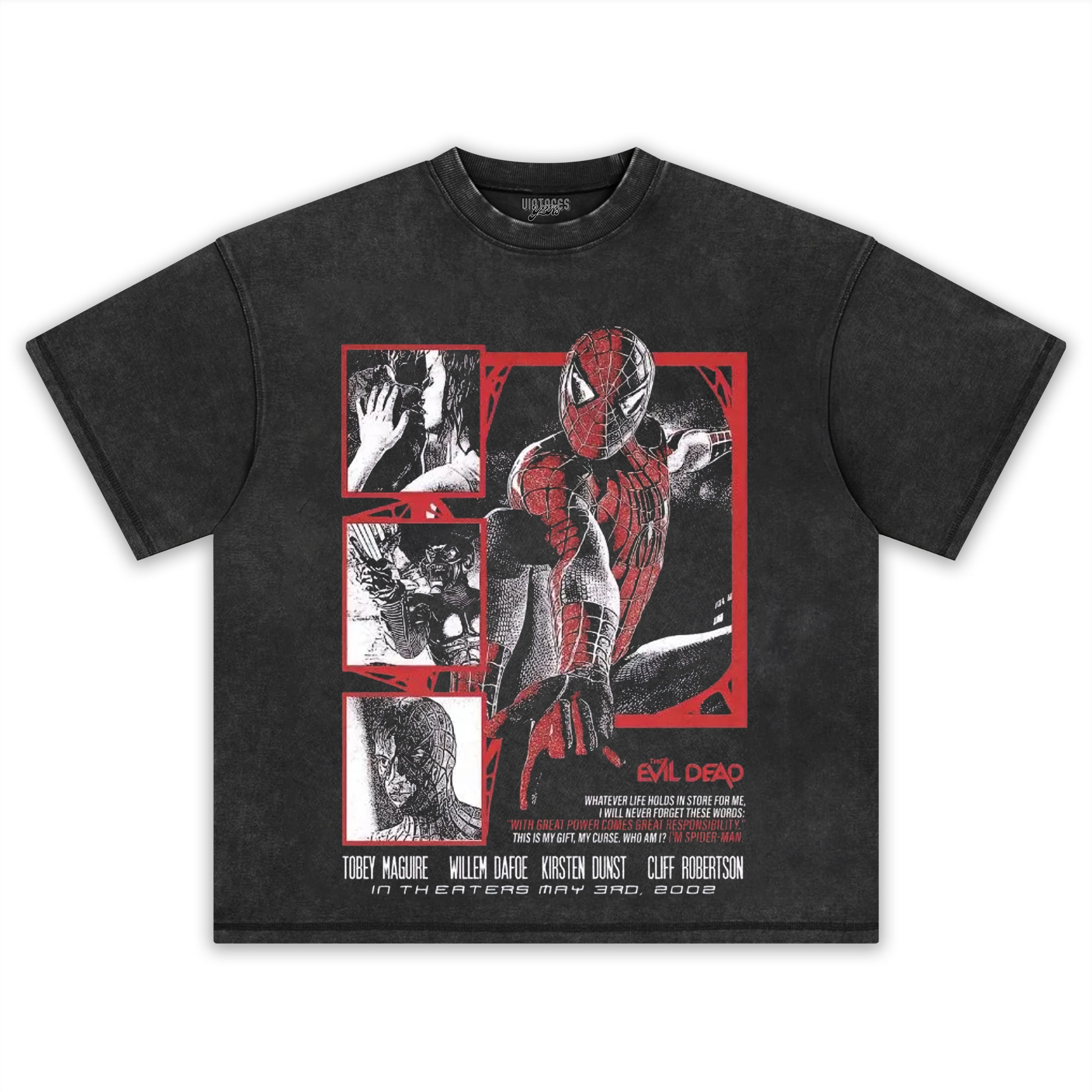 VINTAGE SPIDER MAN MOVIE TEE & LS & HOODIE - Image 2
