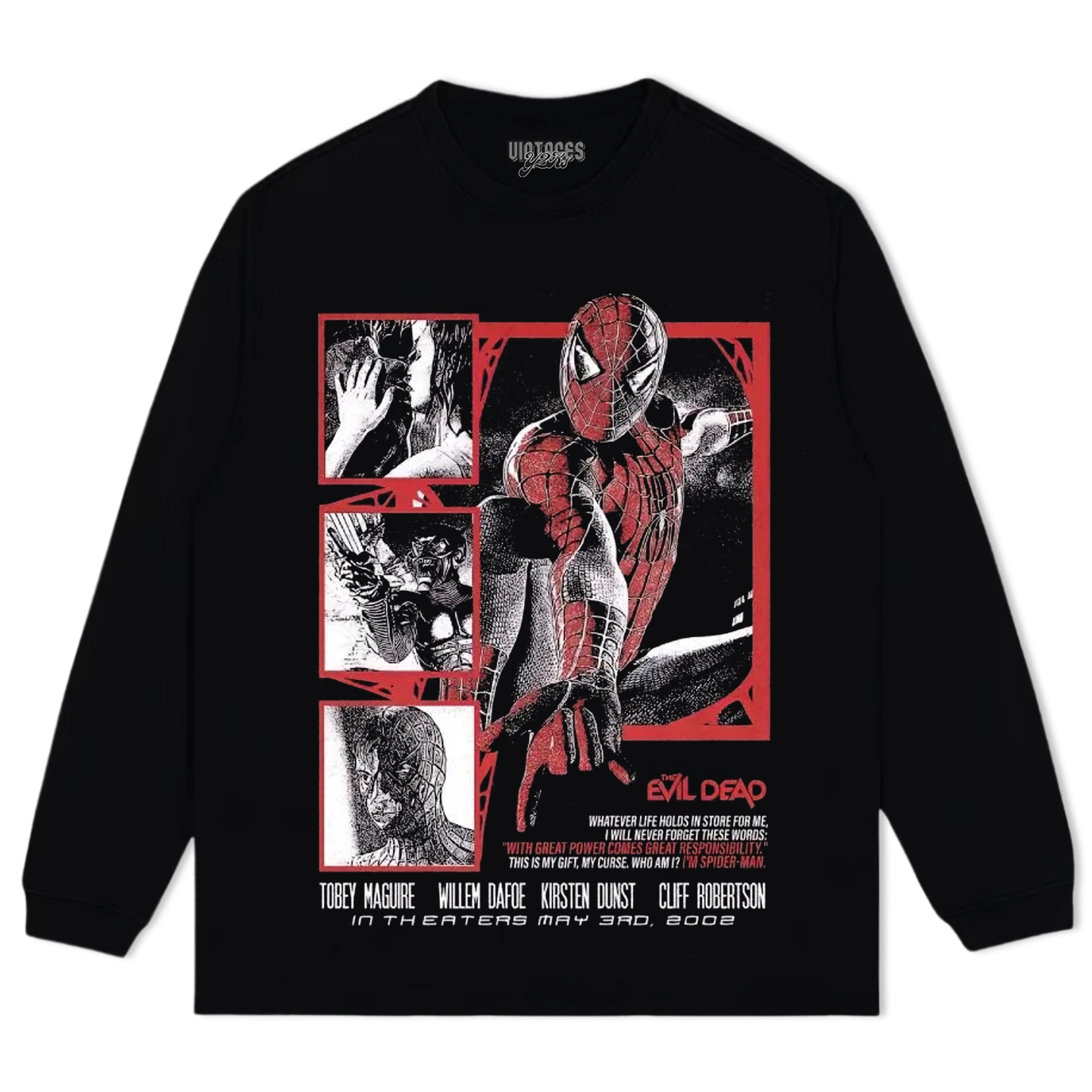 VINTAGE SPIDER MAN MOVIE TEE & LS & HOODIE - Image 3