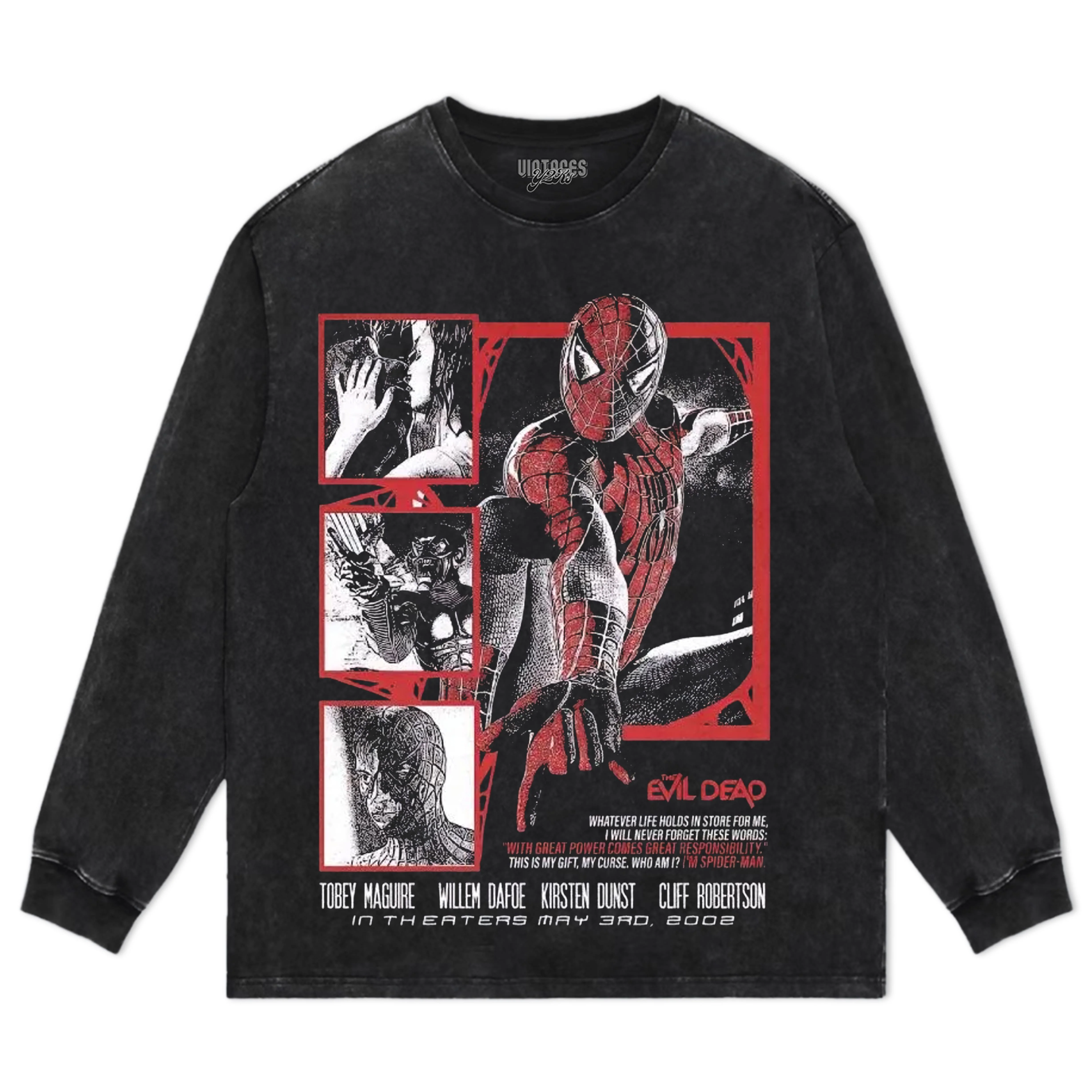 VINTAGE SPIDER MAN MOVIE TEE & LS & HOODIE - Image 4