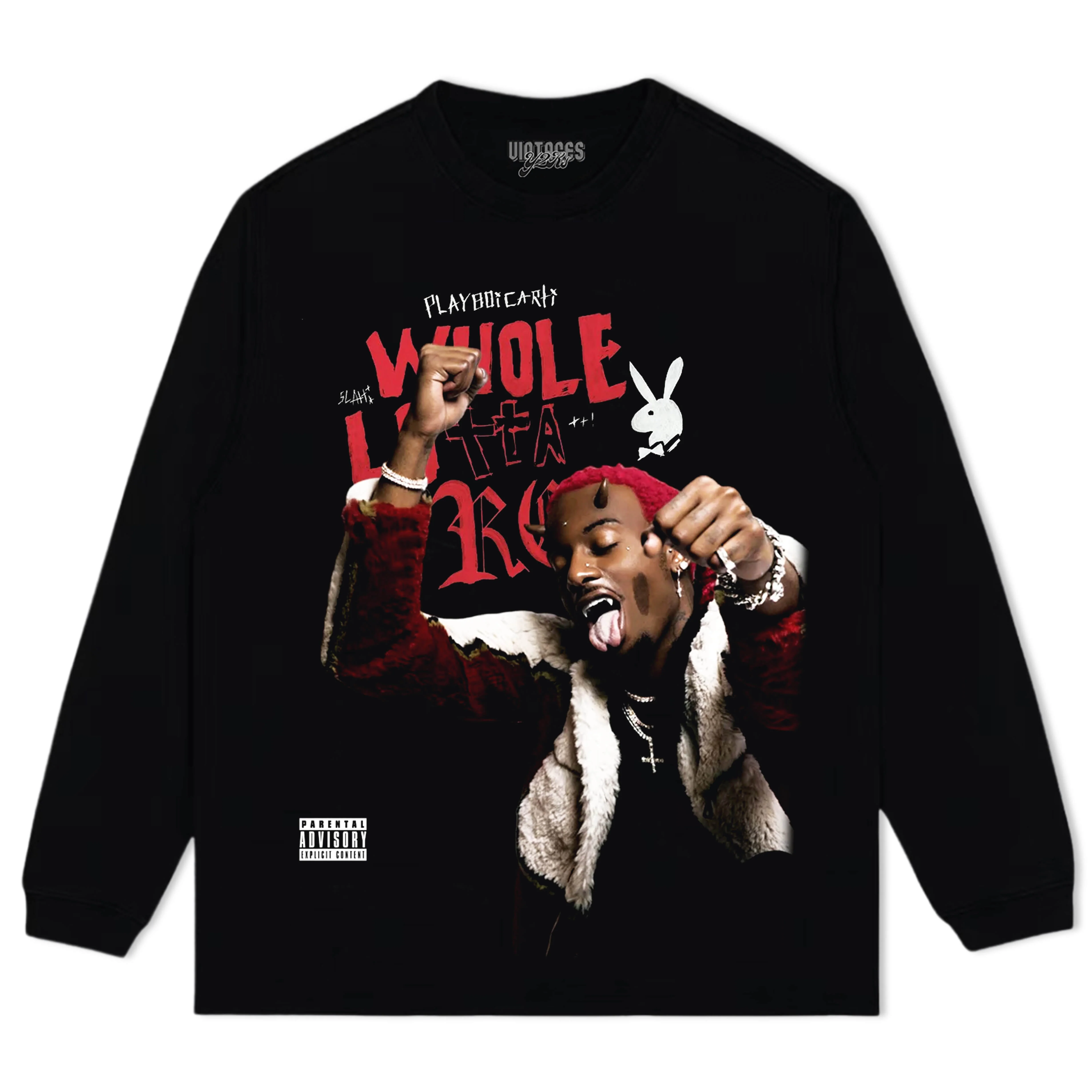 WHOLE LOTTA RED & PLAYBOI CARTI V3 TEE & LS & HOODIE - Image 8